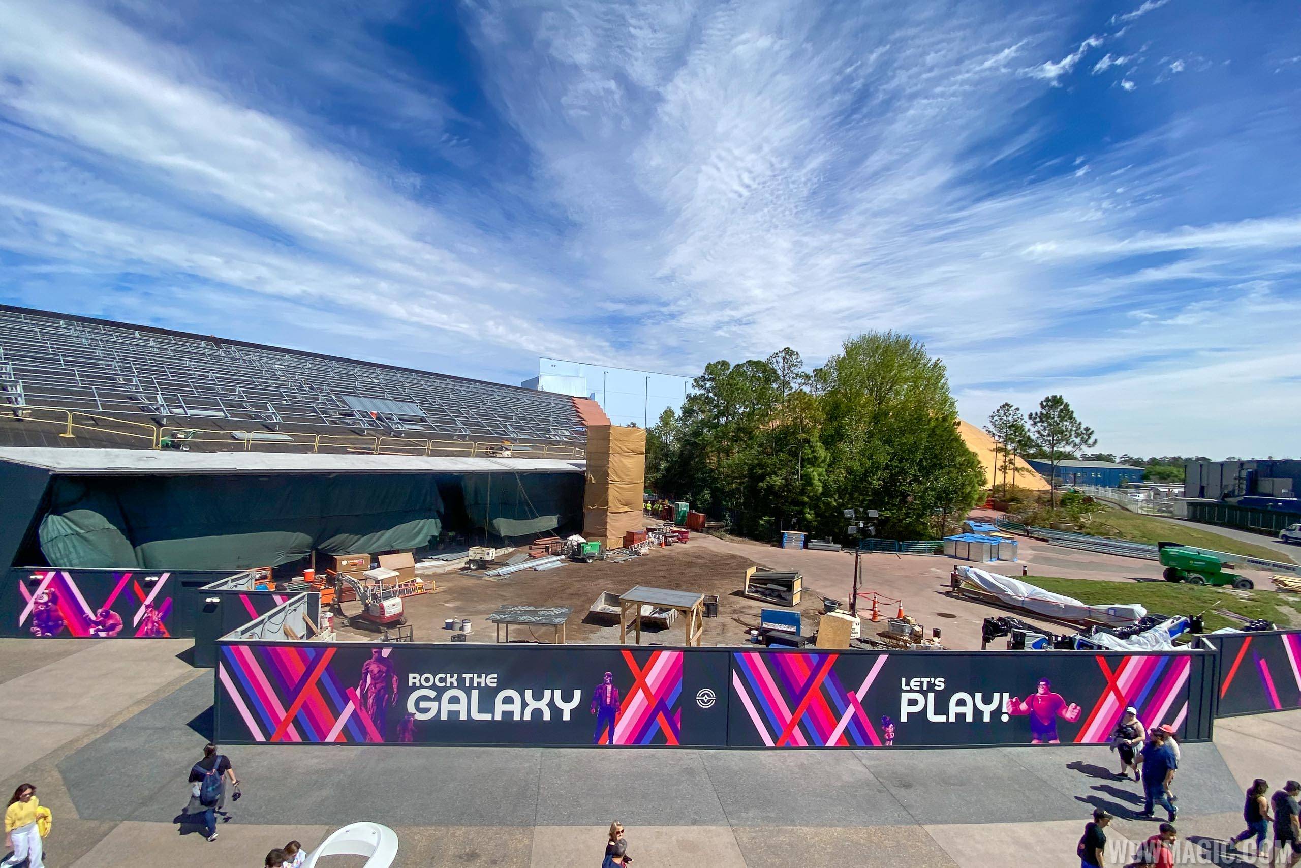 PHOTOS - Guardians of the Galaxy Cosmic Rewind construction at Epcot