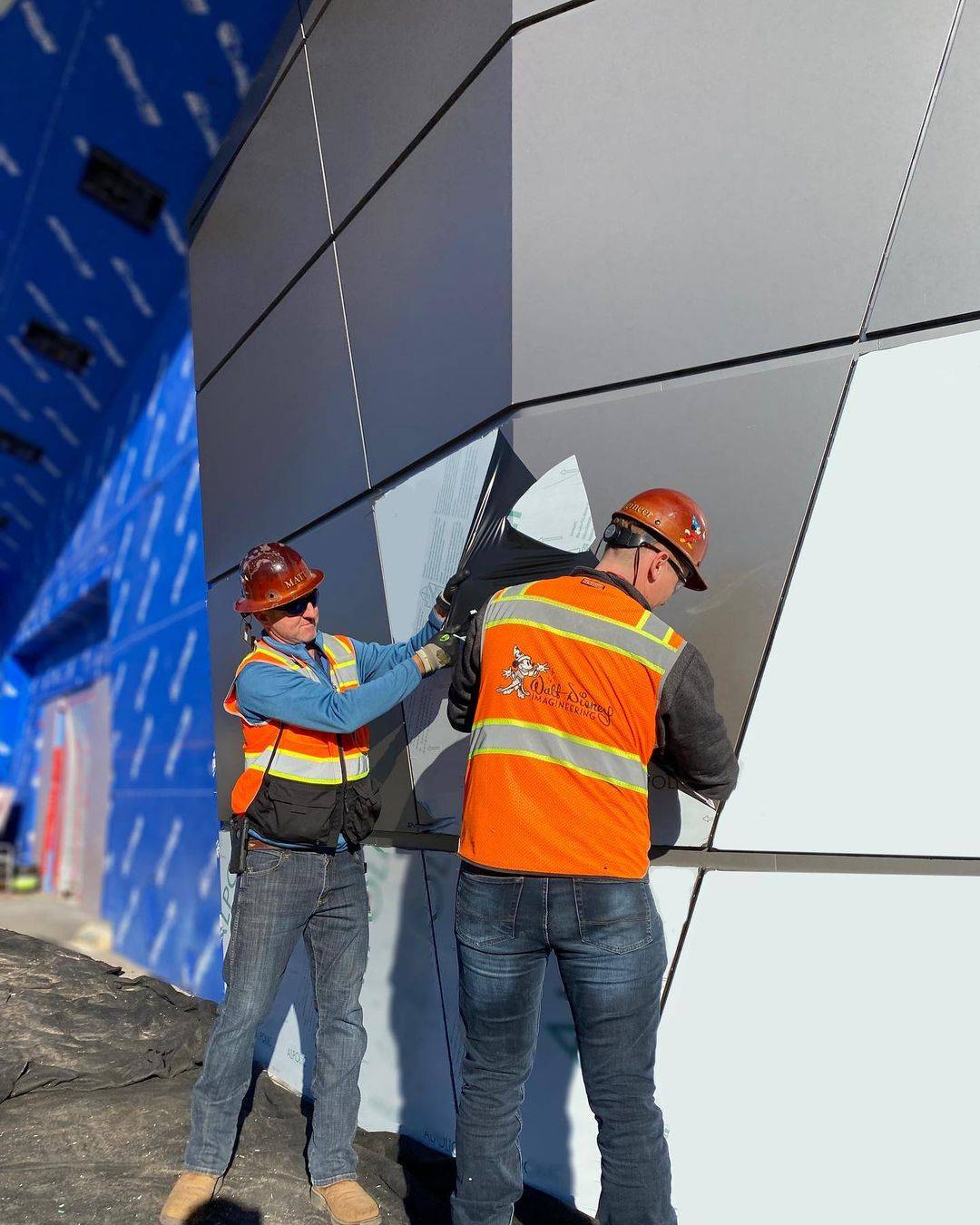 Disney Imagineer shares first look at the exterior metal panels that will form the entrance to Guardians of the Galaxy Cosmic Rewind at EPCOT