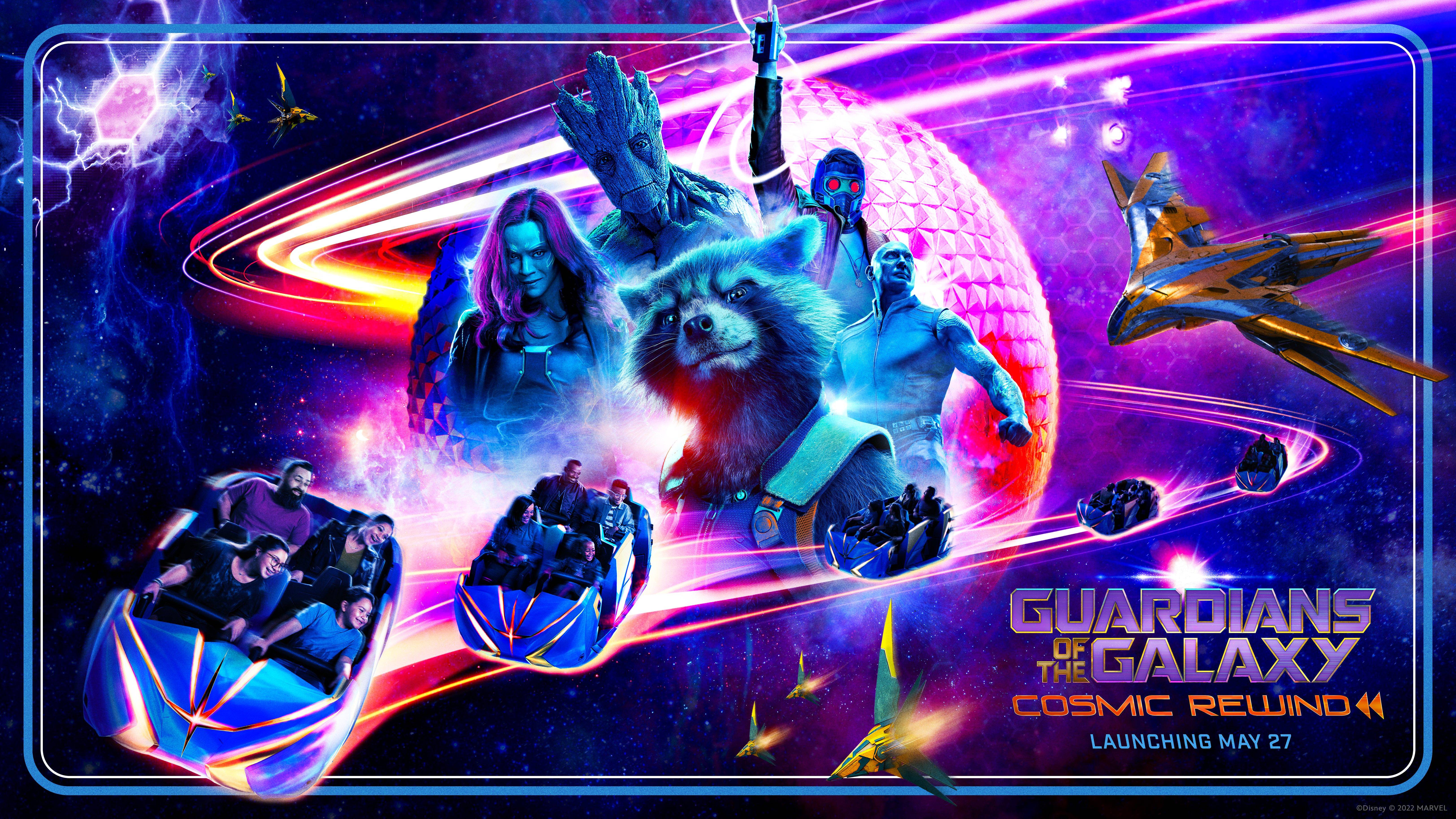 Guardians of the Galaxy Cosmic Rewind opening date website launch