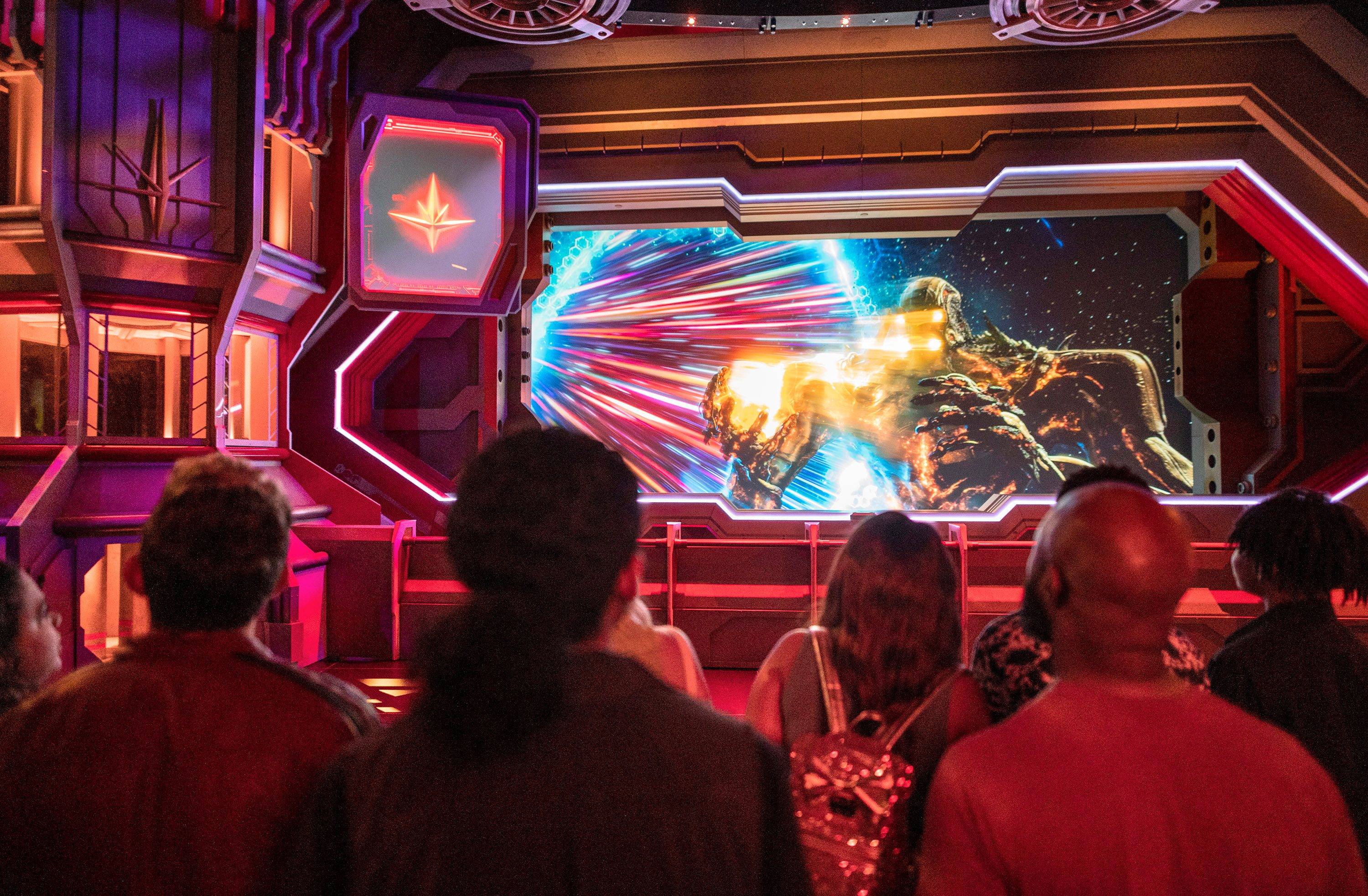 Eson, a Celestial, appears in pre-show at Guardians of the Galaxy: Cosmic Rewind