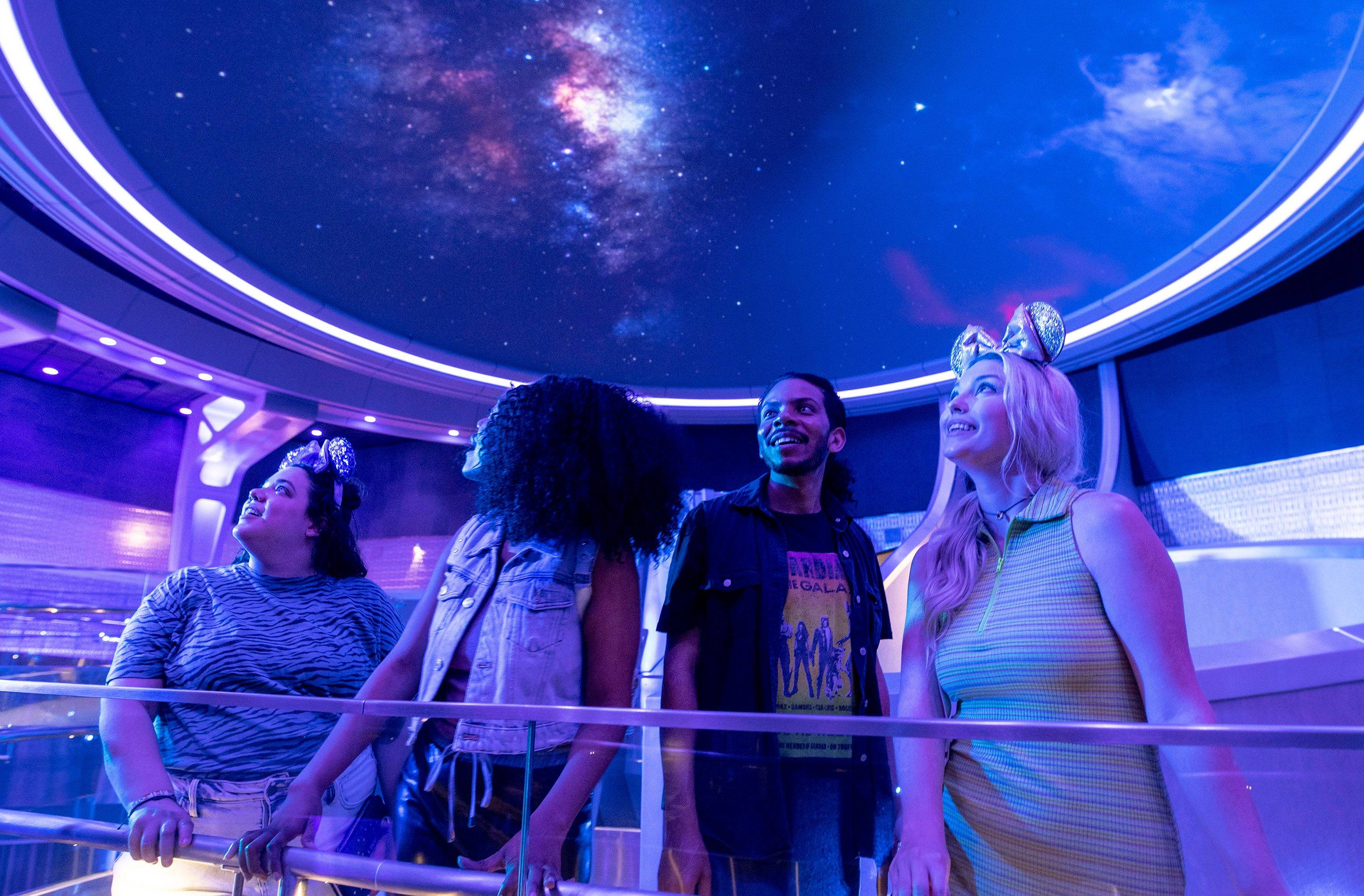 EPCOT guests visit the Galaxarium as part of their experience in Guardians of the Galaxy: Cosmic Rewind