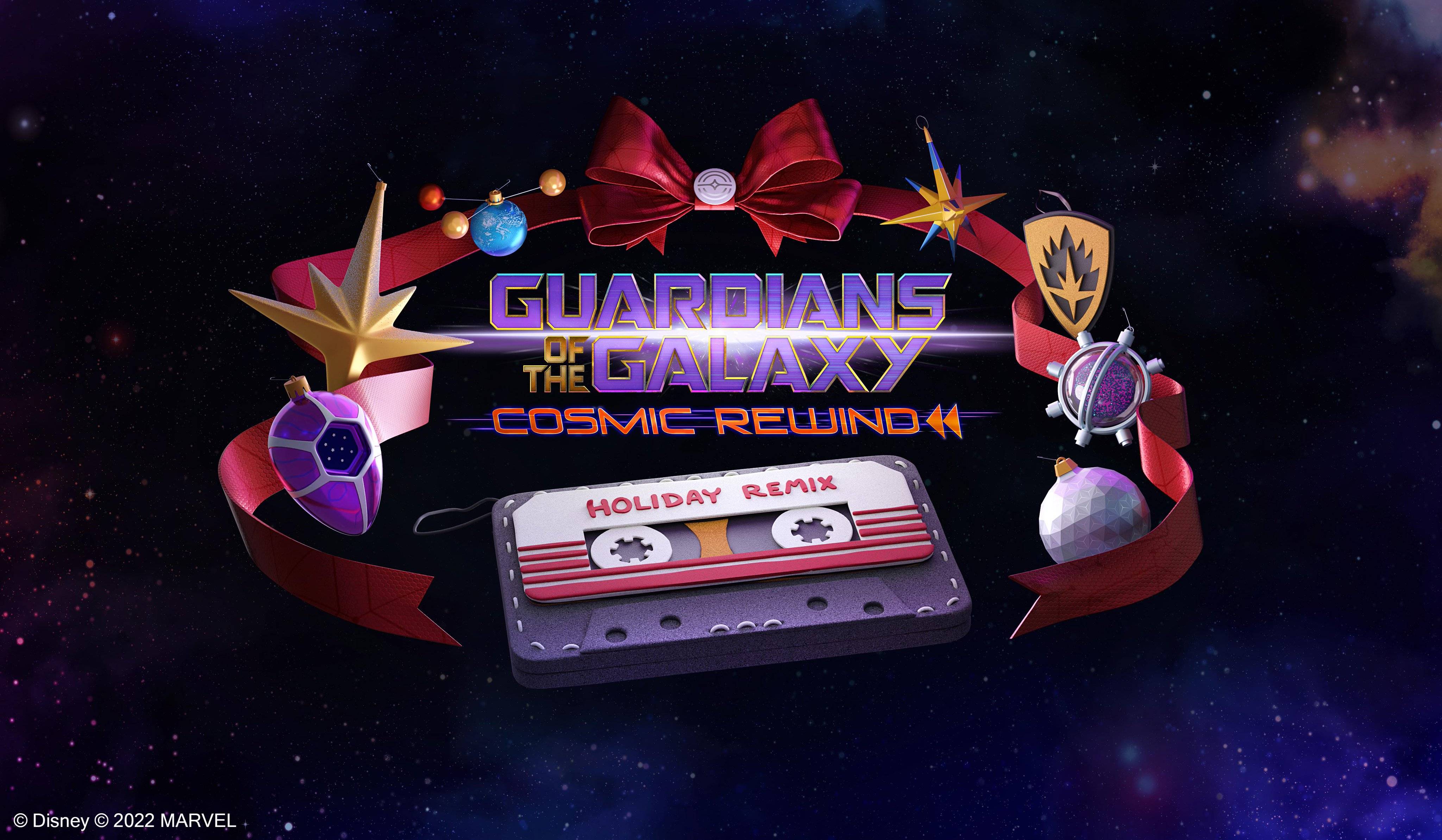 Take a ride aboard Disney World’s new Guardians of the Galaxy Cosmic Rewind Holiday Remix at EPCOT