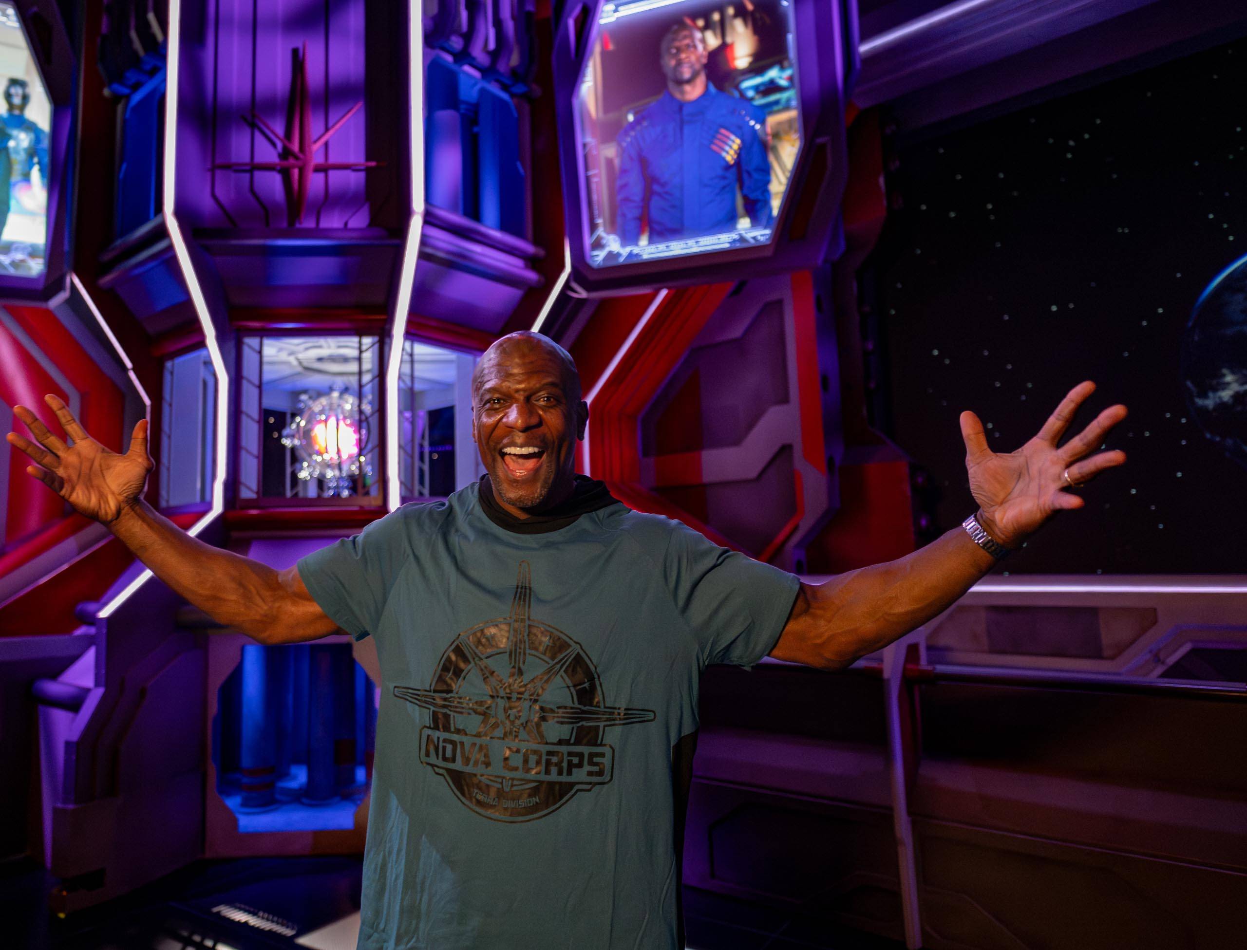 Terry Crews at Guardians of the Galaxy Cosmic Rewind