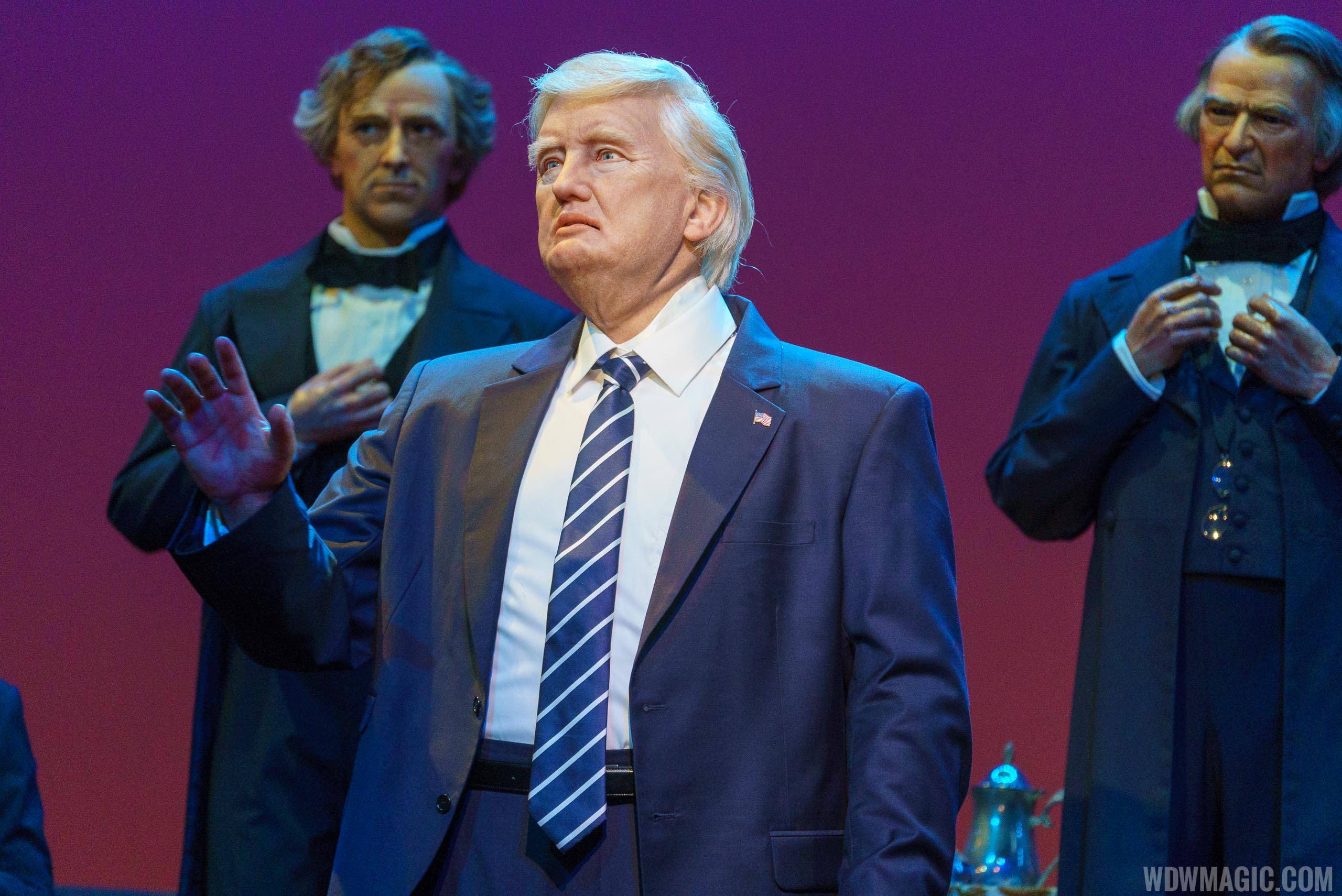 Donald Trump audio-animatronic figure