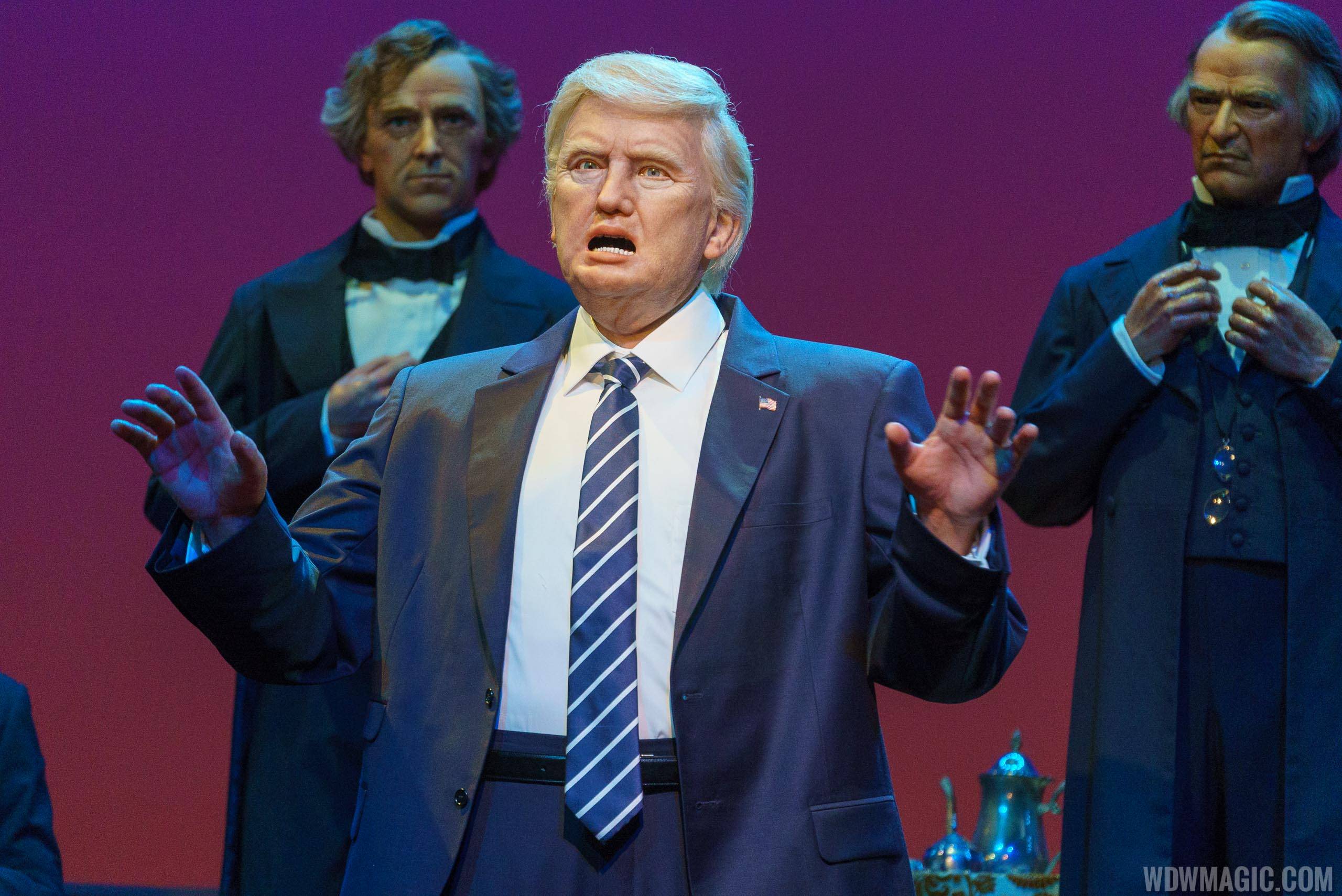 Donald Trump audio-animatronic figure