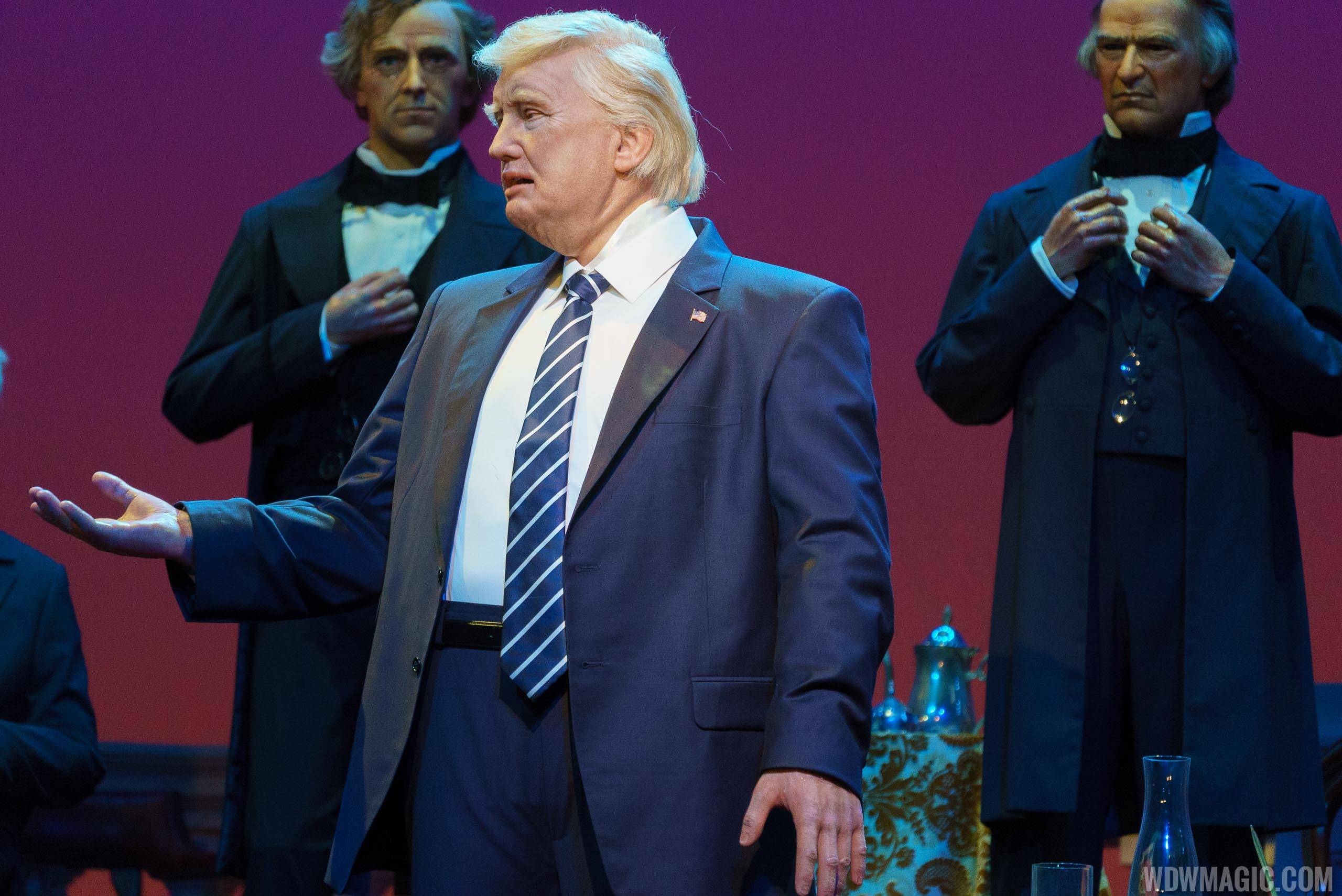PHOTOS - Donald Trump audio-animatronic figure at the Hall of Presidents