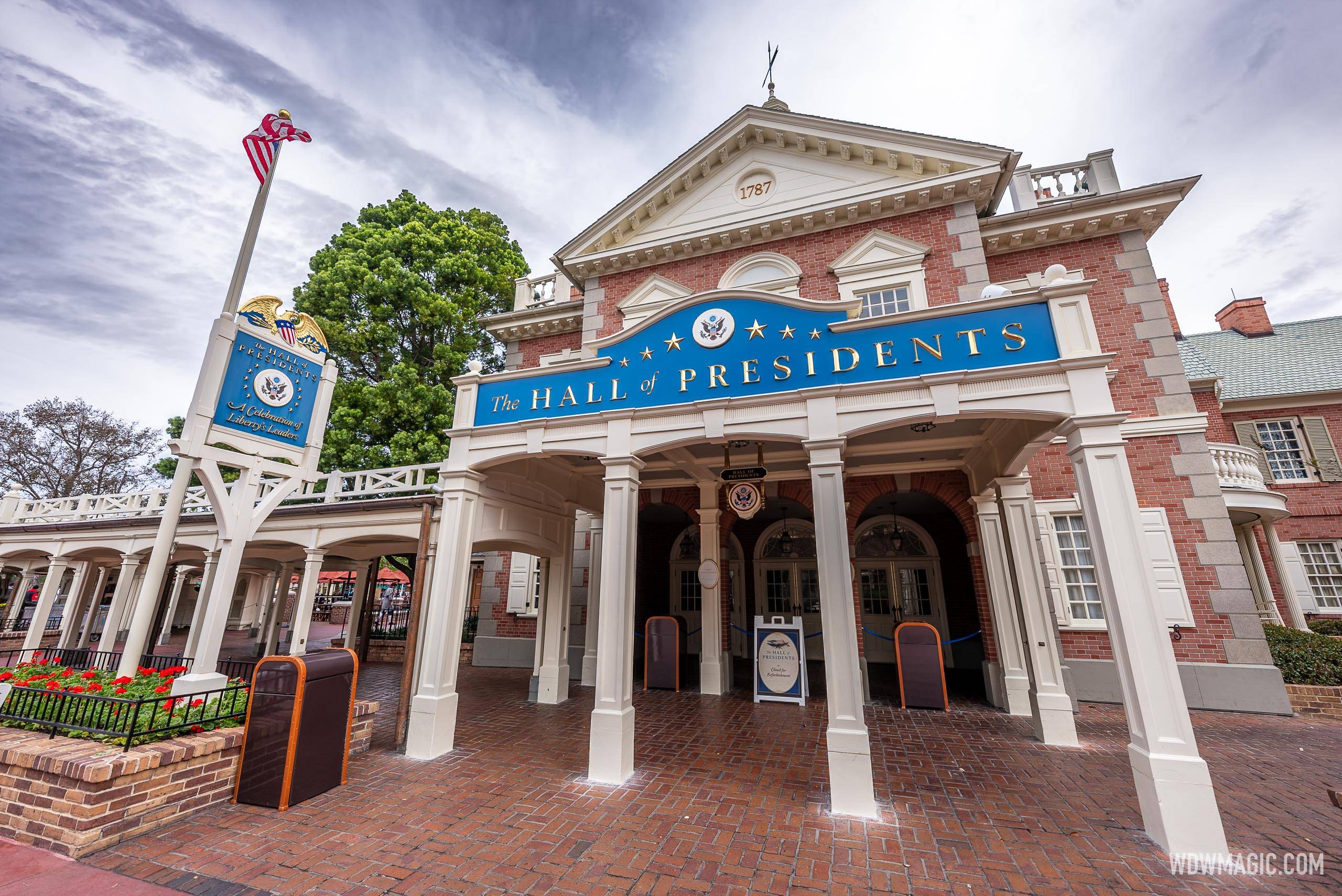 The Hall of Presidents closed for refurbishment - January 2025