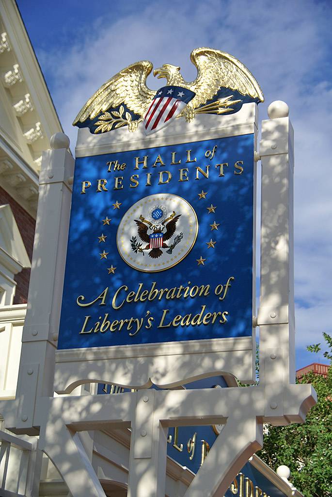 Hall of Presidents newly refurbished exterior