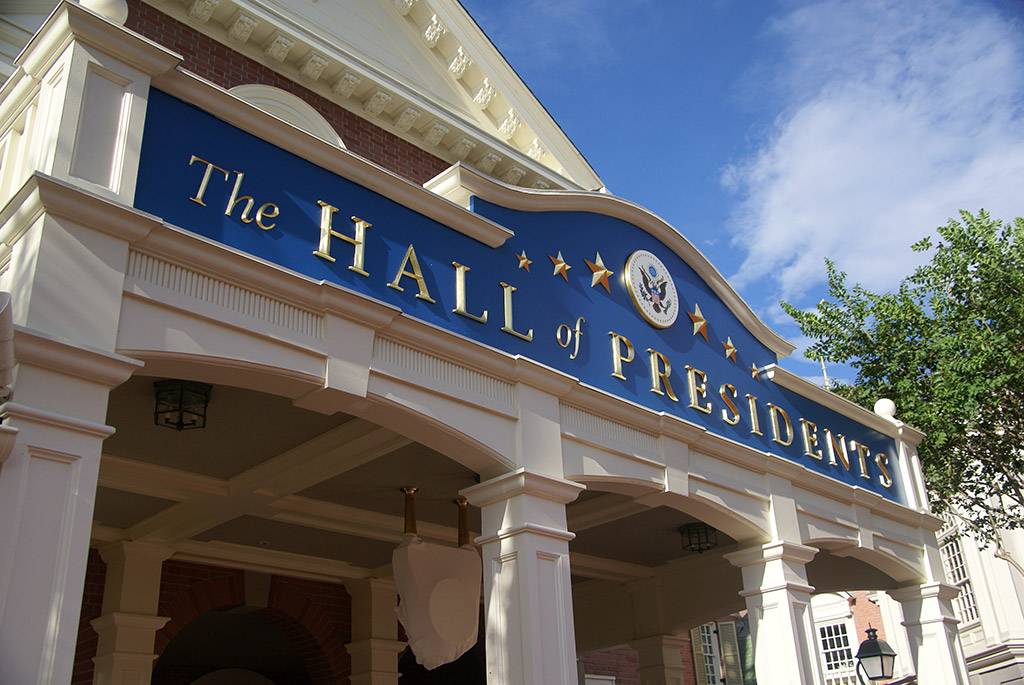 Hall of Presidents newly refurbished exterior