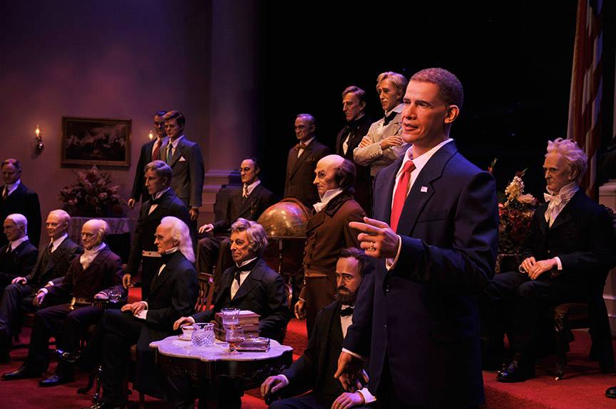 Imagineers typically add each new president to the Hall of Presidents