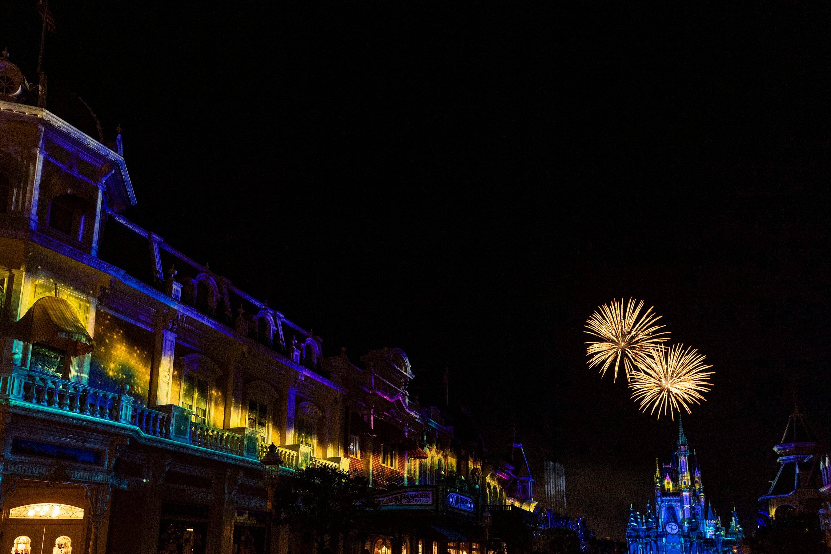A look at the new Main Street U.S.A. projections added to Magic Kingdom's Happily Ever After firework spectacular