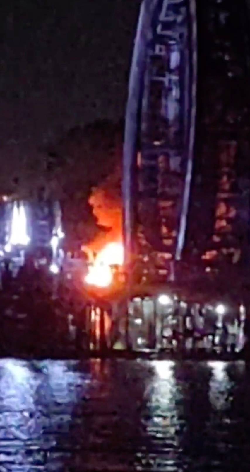 Fire breaks out on EPCOT's World Showcase Lagoon following Harmonious fireworks show at Walt Disney World