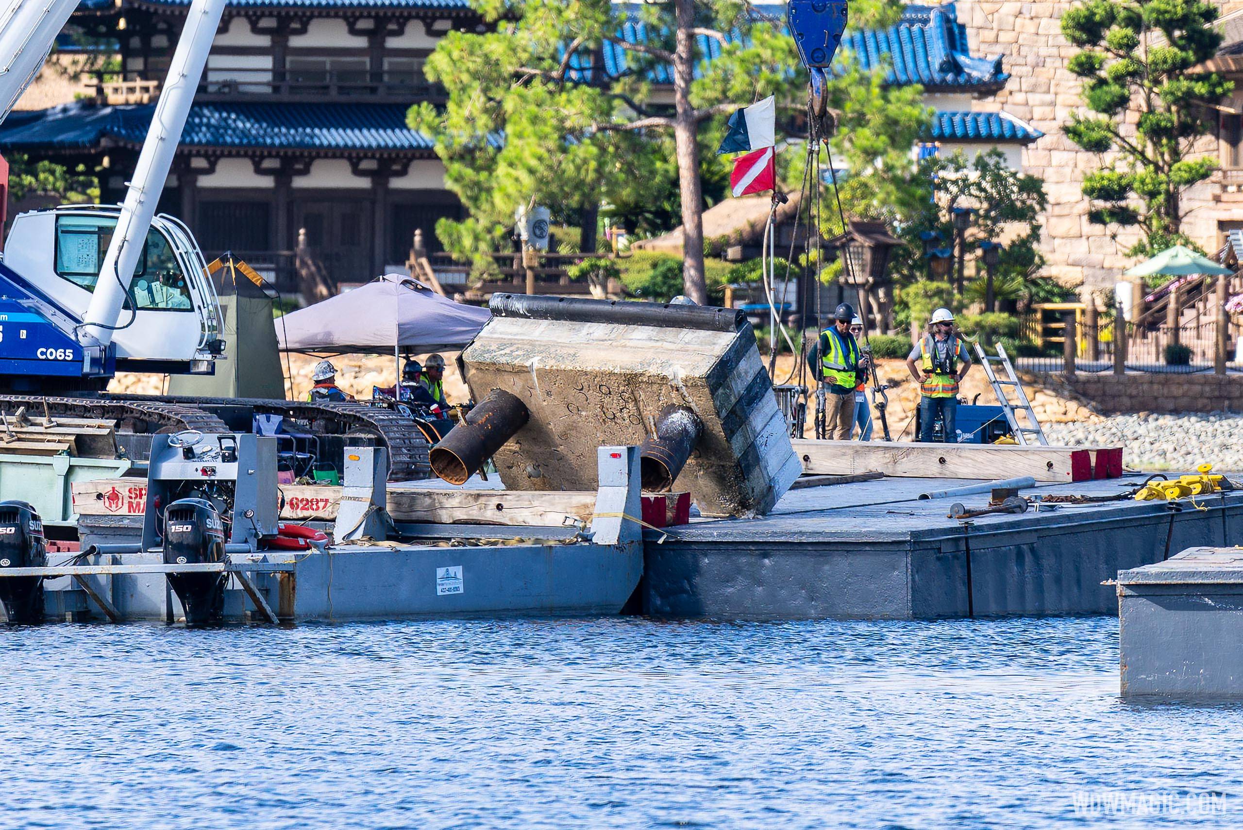 EPCOT's retired Harmonious sees lagoon dock removal as part of plans for new spectacular