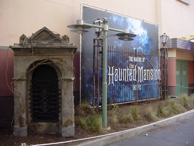 Haunted Mansion movie sets exterior photos