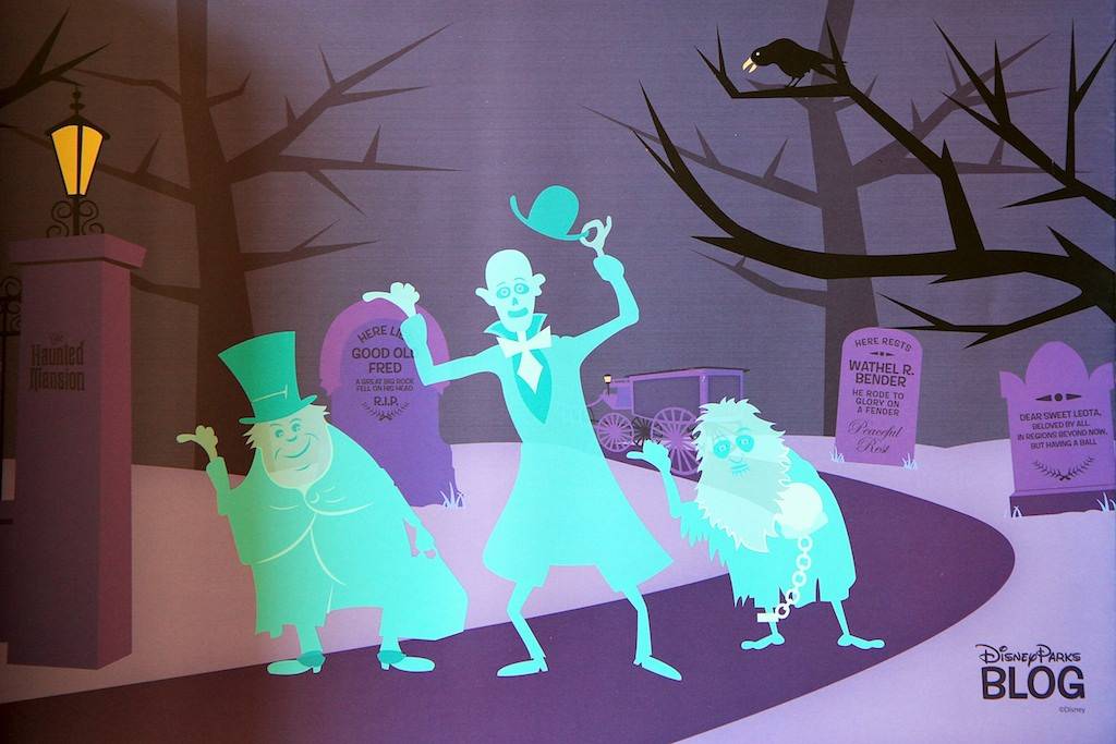 Each guest received a great Haunted Mansion piece of artwork