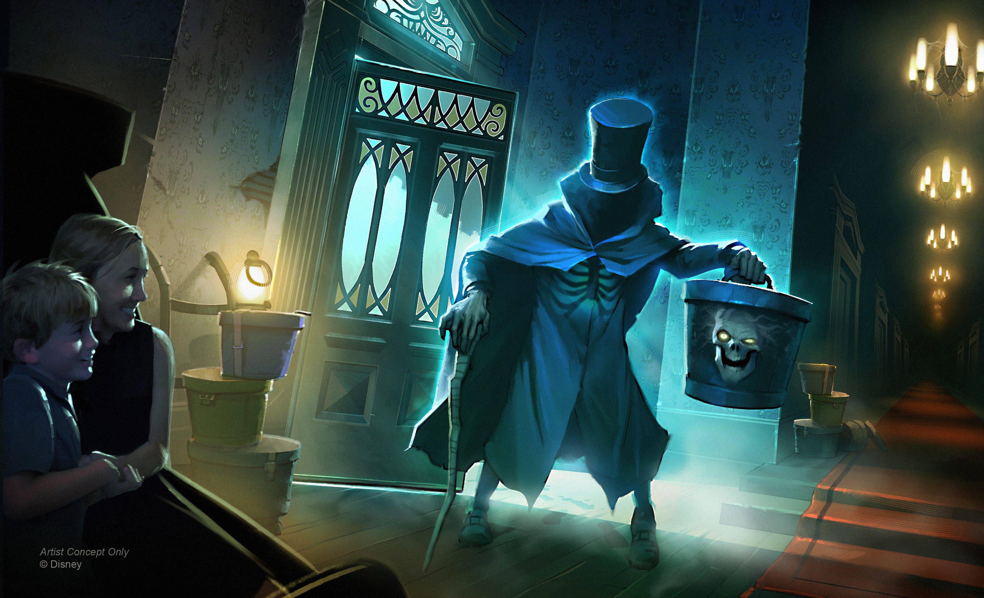 Disney shares update on the Hatbox Ghost coming to Magic Kingdom, including his location in the ride