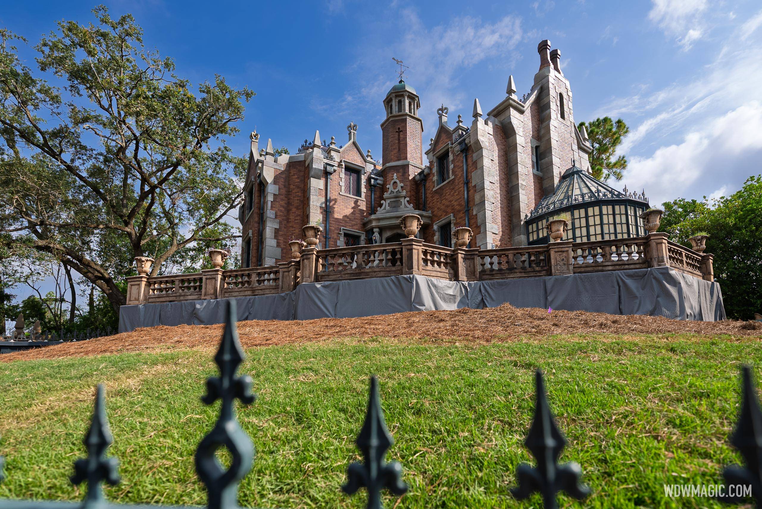 Haunted Mansion Restored Exterior Revealed at Magic Kingdom