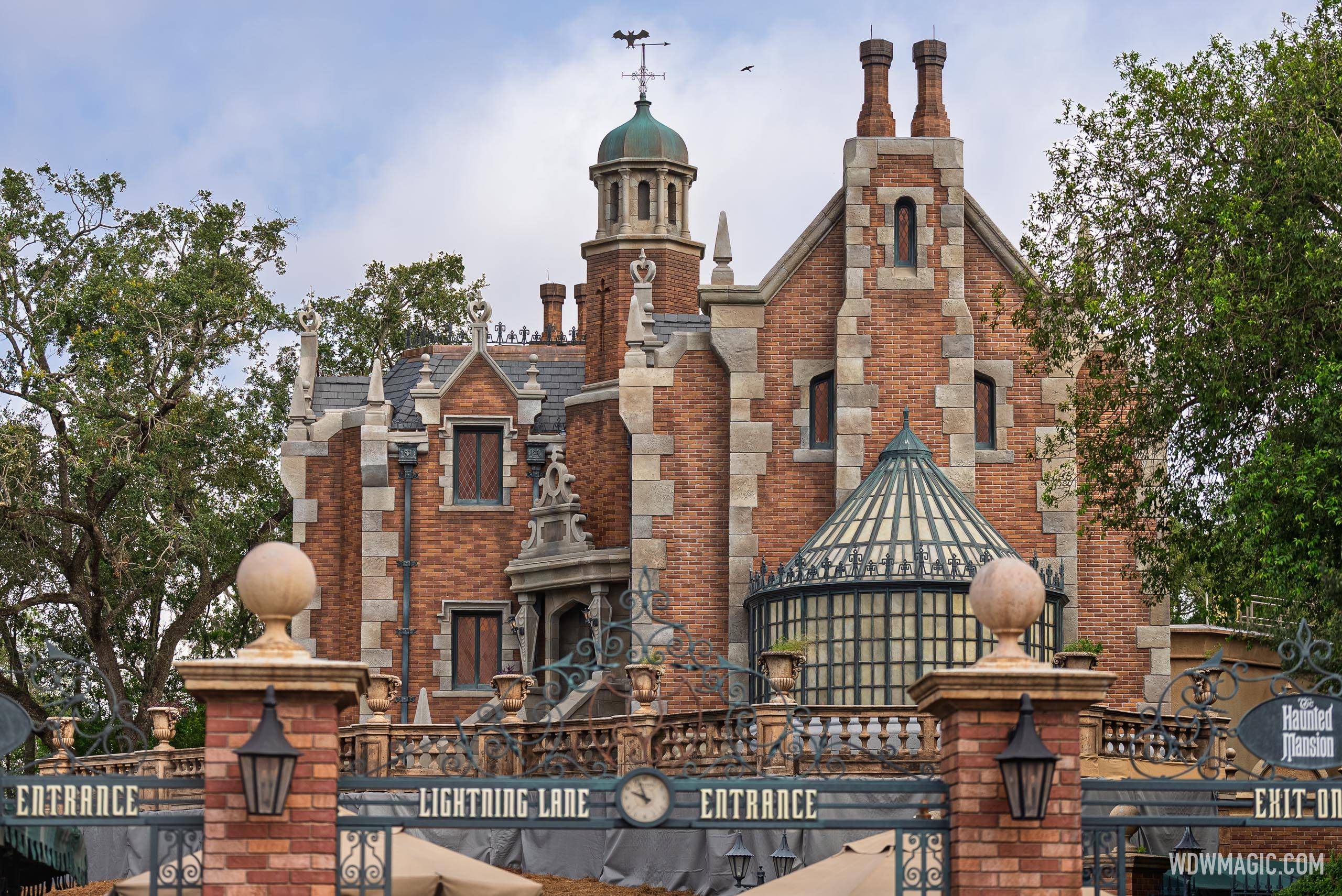 Haunted Mansion Restored Exterior Revealed at Magic Kingdom