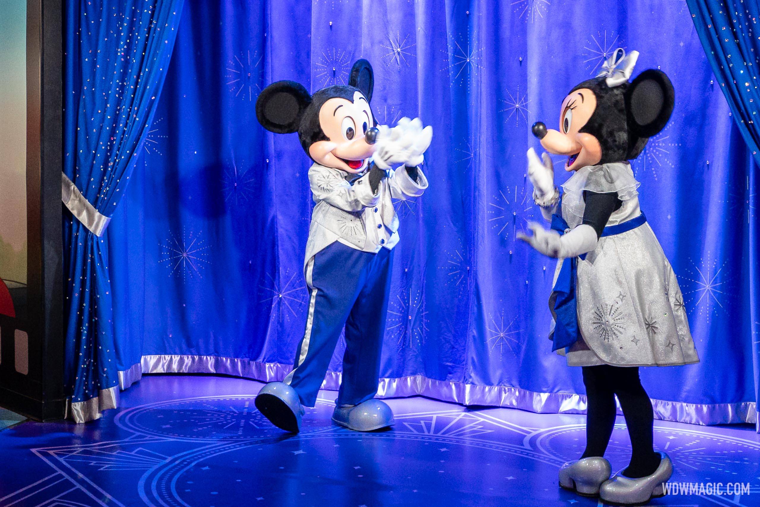 PHOTOS, VIDEO: Meet Mickey and Minnie in Their Platinum Disney100 Costumes  at EPCOT - WDW News Today