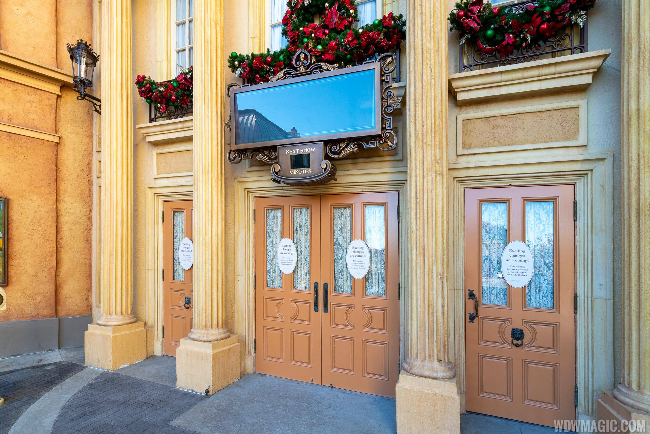 Palais du Cinéma with new signage for Beauty and the Beast Sing-Along