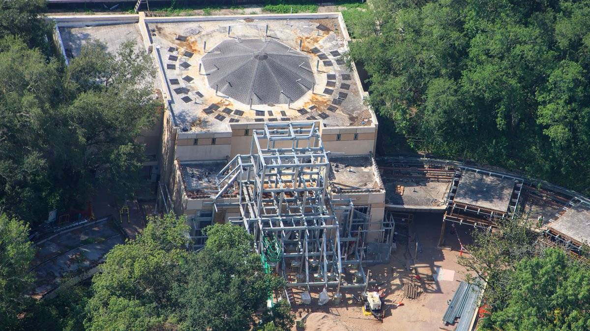 Indiana Jones Animal Kingdom: Latest Temple Construction Aerials - July 2026