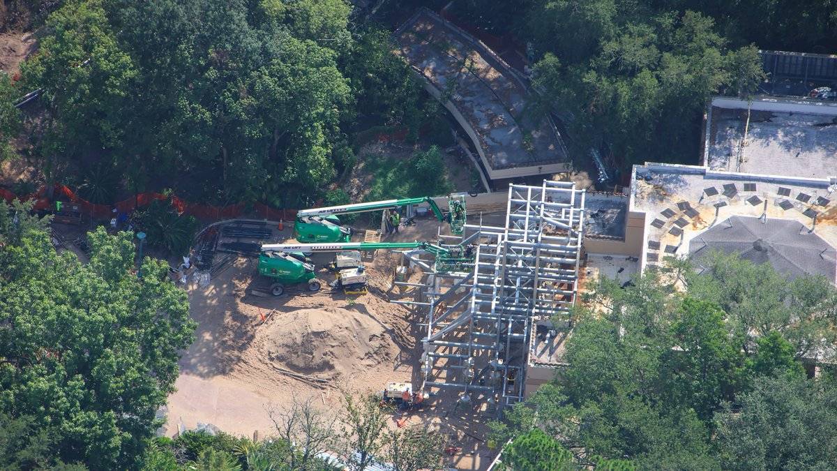 Indiana Jones Animal Kingdom: Latest Temple Construction Aerials - July 2026