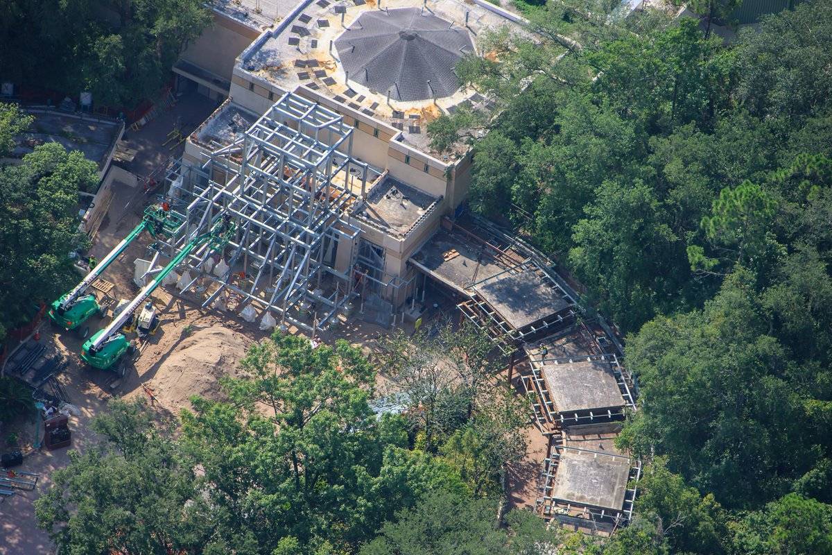 Indiana Jones Animal Kingdom: Latest Temple Construction Aerials - July 2026