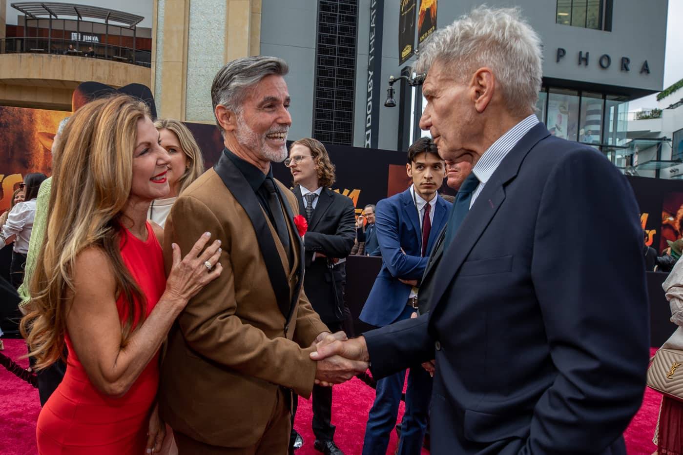 Disney Cast Members Join Harrison Ford at 'Indiana Jones and The Dial of Destiny' Premiere