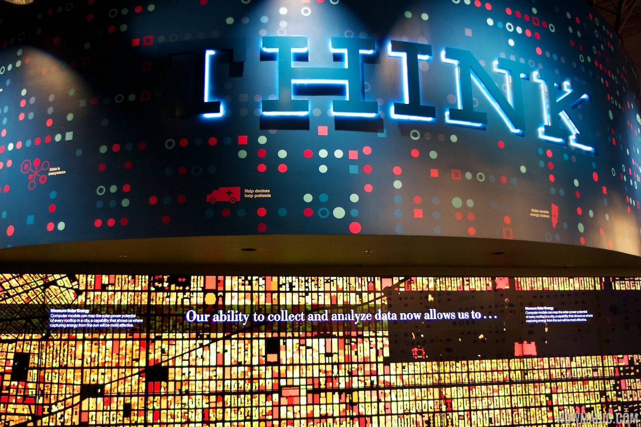IBM THINK exhibit at Epcot  Innoventions - Digital wall
