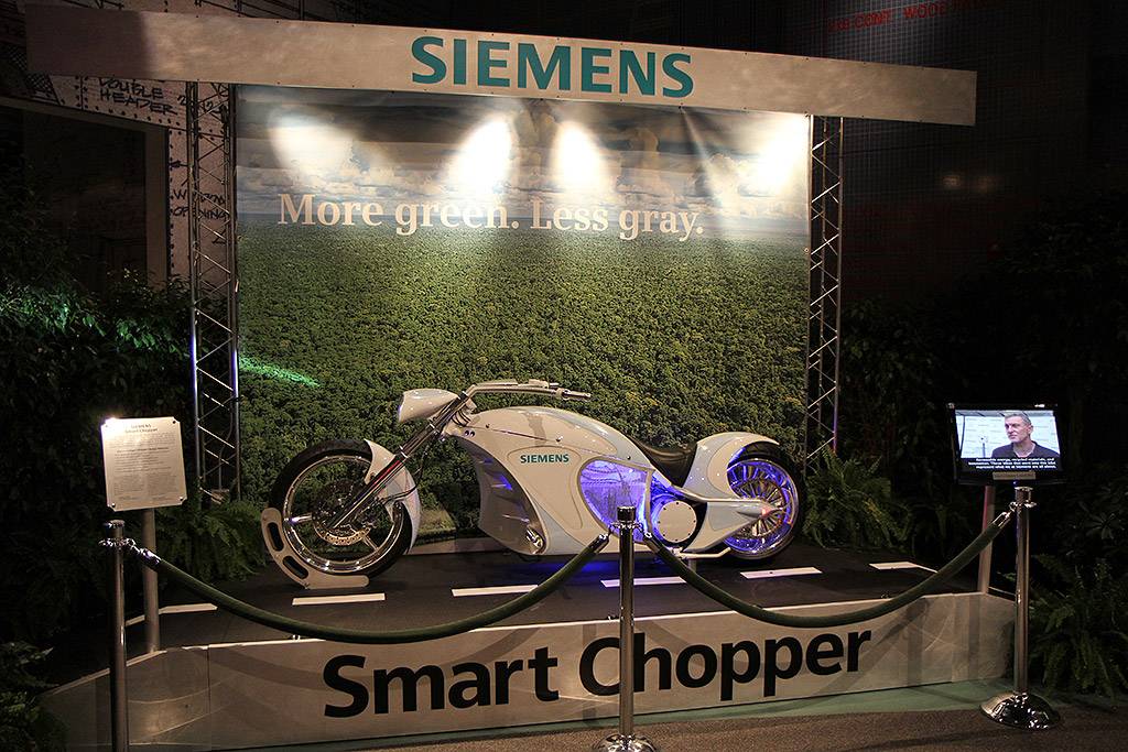 Siemens Smart Chopper by Orange County Choppers on display at Innoventions