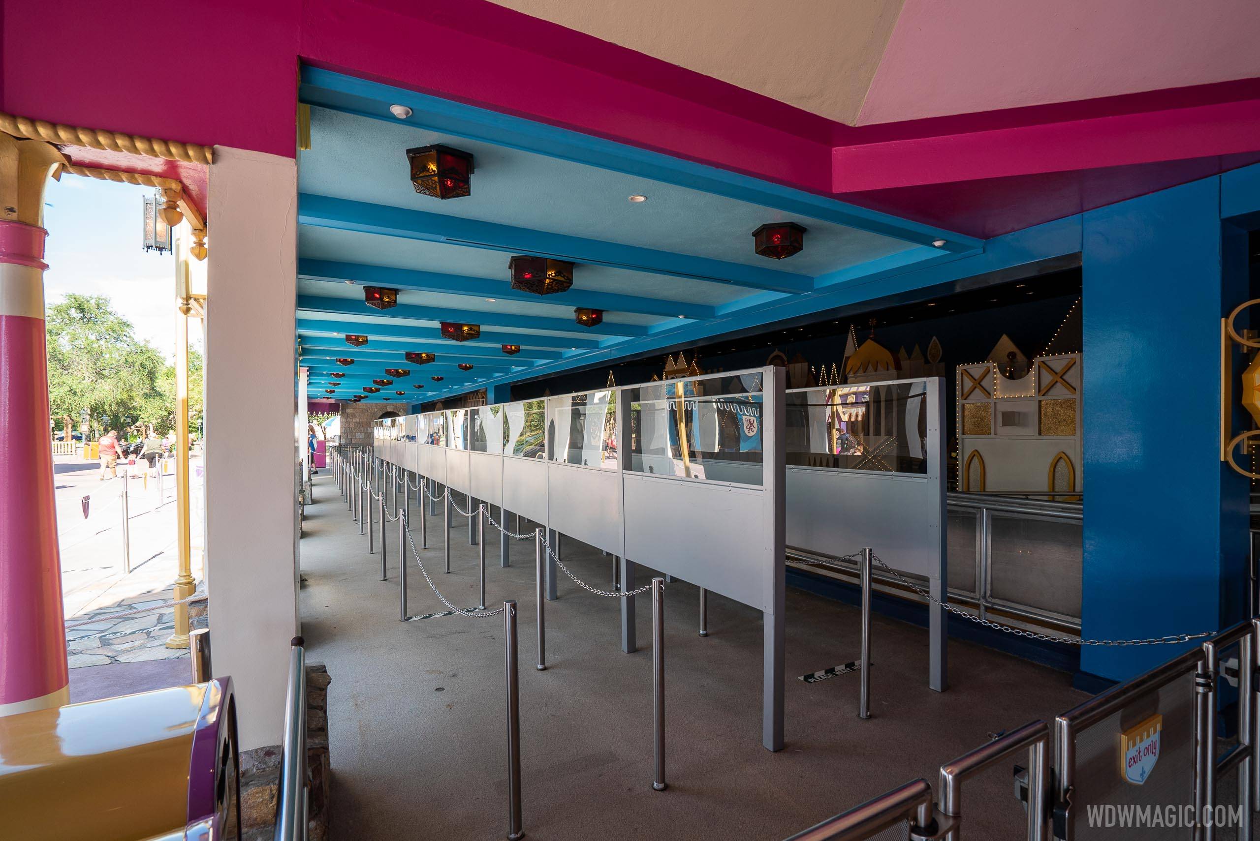 it's a small world queue refurbishment completed