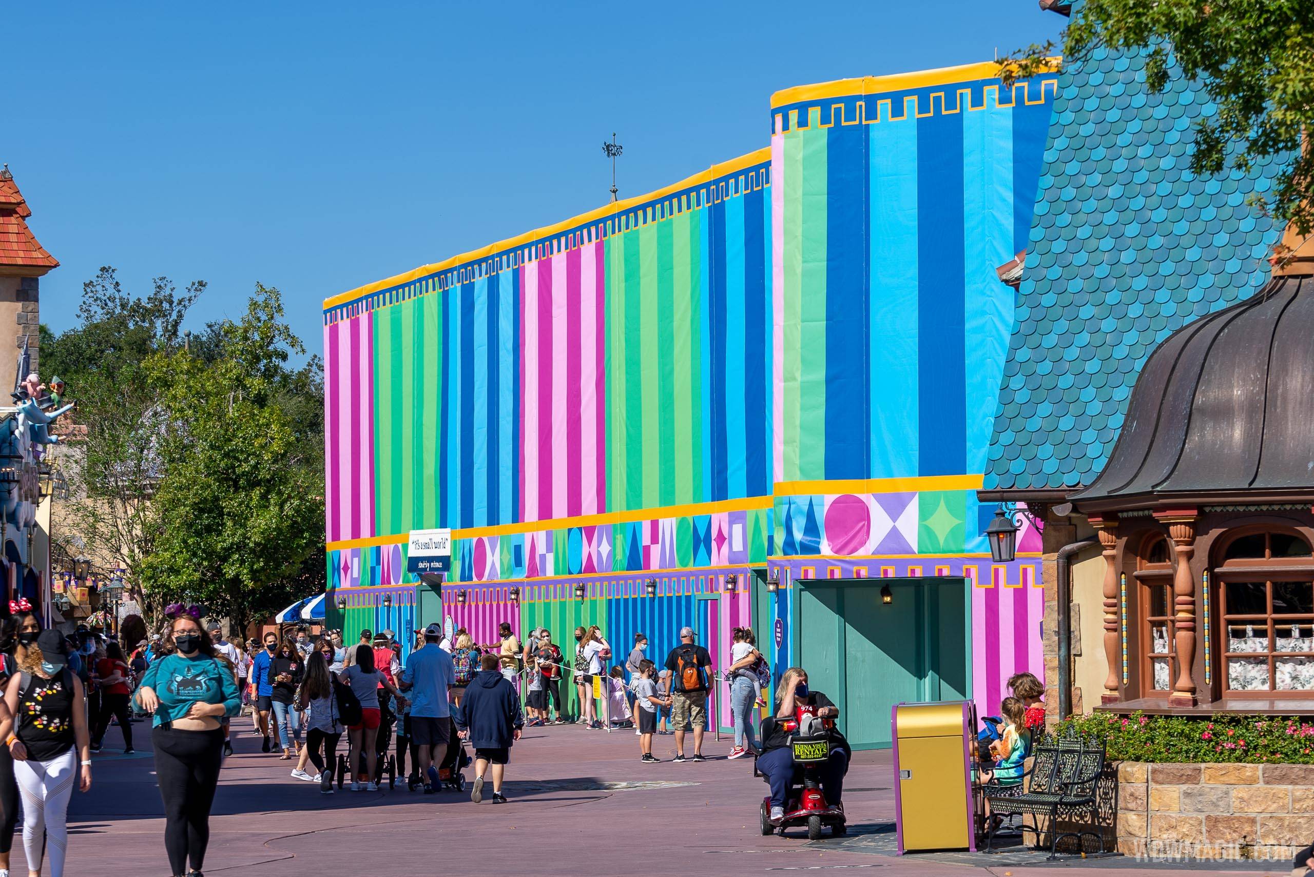 PHOTOS - 'it's a small world' exterior refurbishment