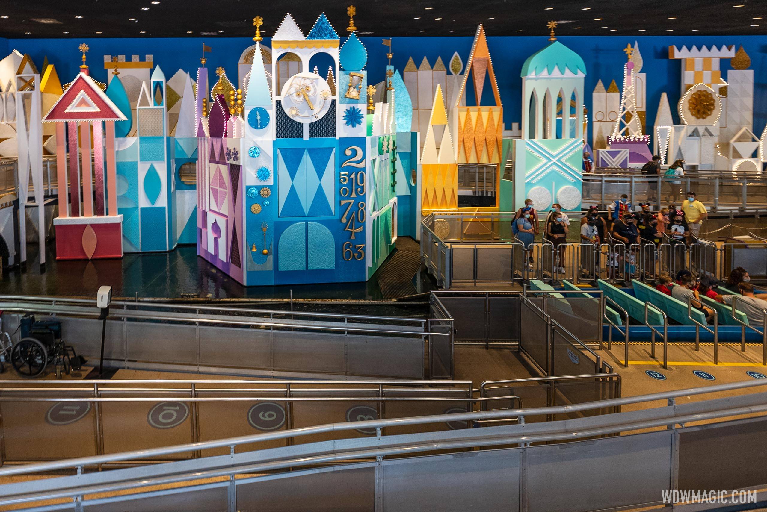 New Queue Area Design Changes Continue At It S A Small World In The Magic Kingdom