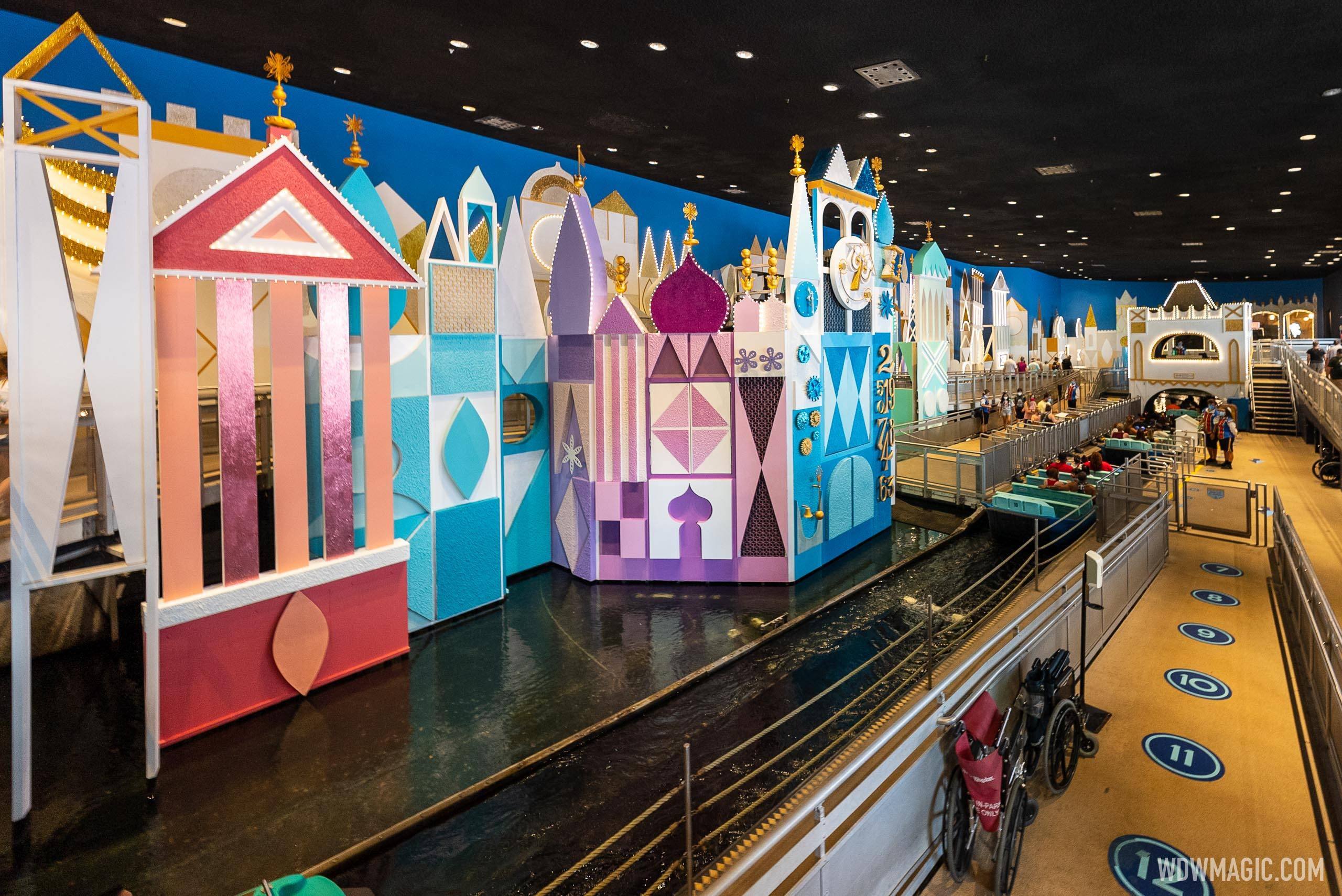 New Queue Area Design Changes Continue At It S A Small World In The Magic Kingdom