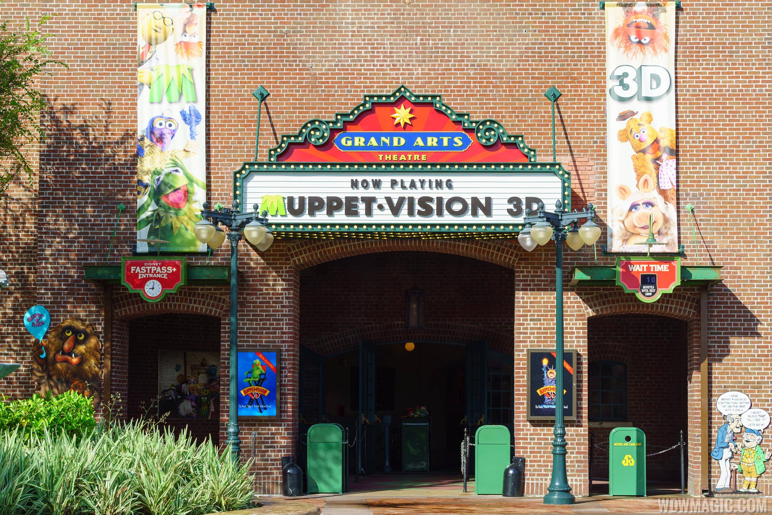 Completed entry sign at Jim Henson's MuppetVision 3-D