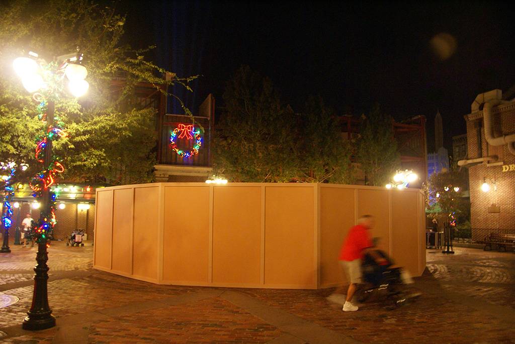 Muppets fountain walled off for refurbishment