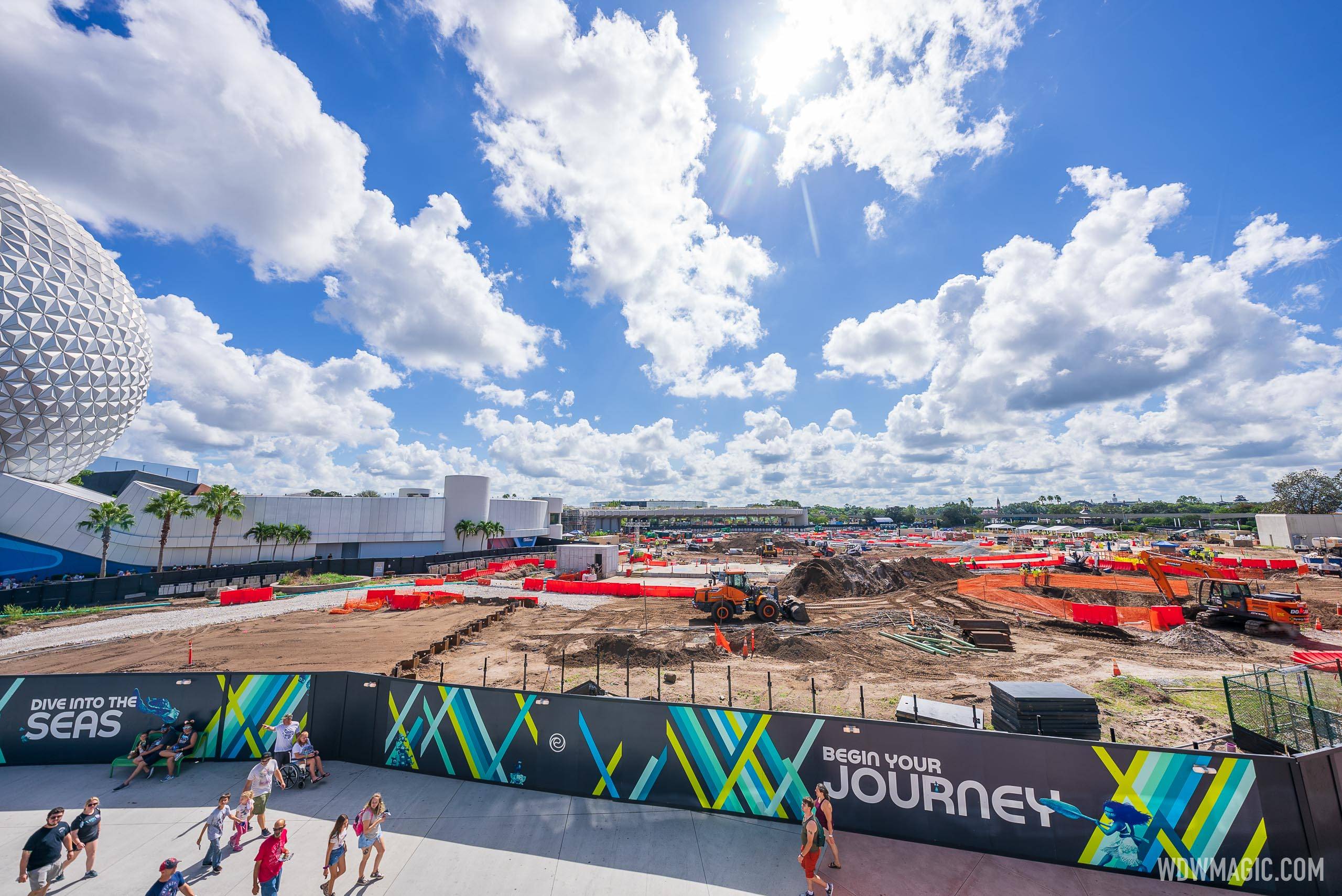 A look at construction for 'Journey of Water Inspired by Moana' at EPCOT