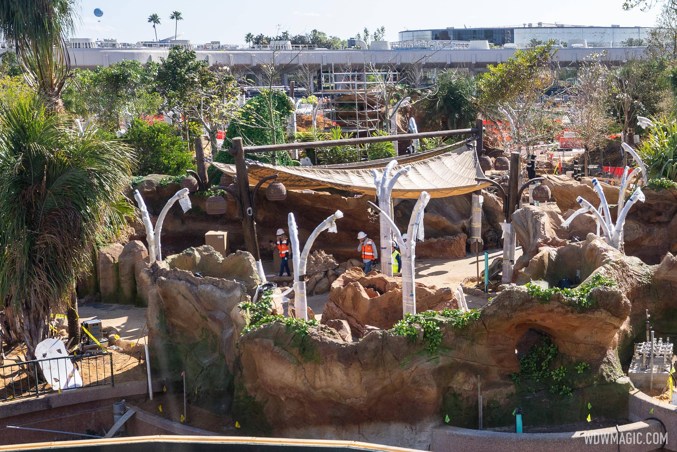 Construction update from 'Journey of Water Inspired by Moana' at EPCOT
