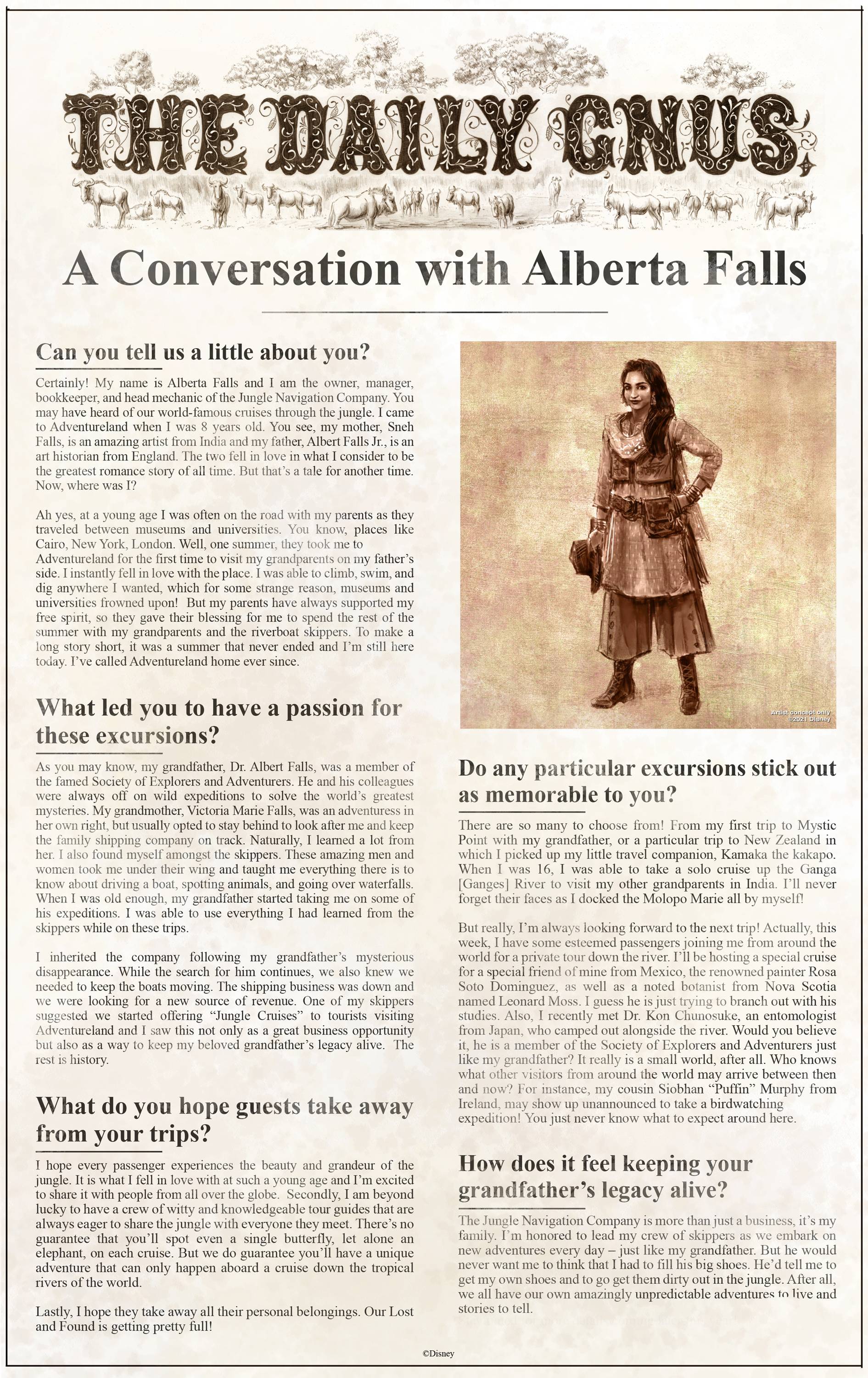 A conversation with Alberta Falls