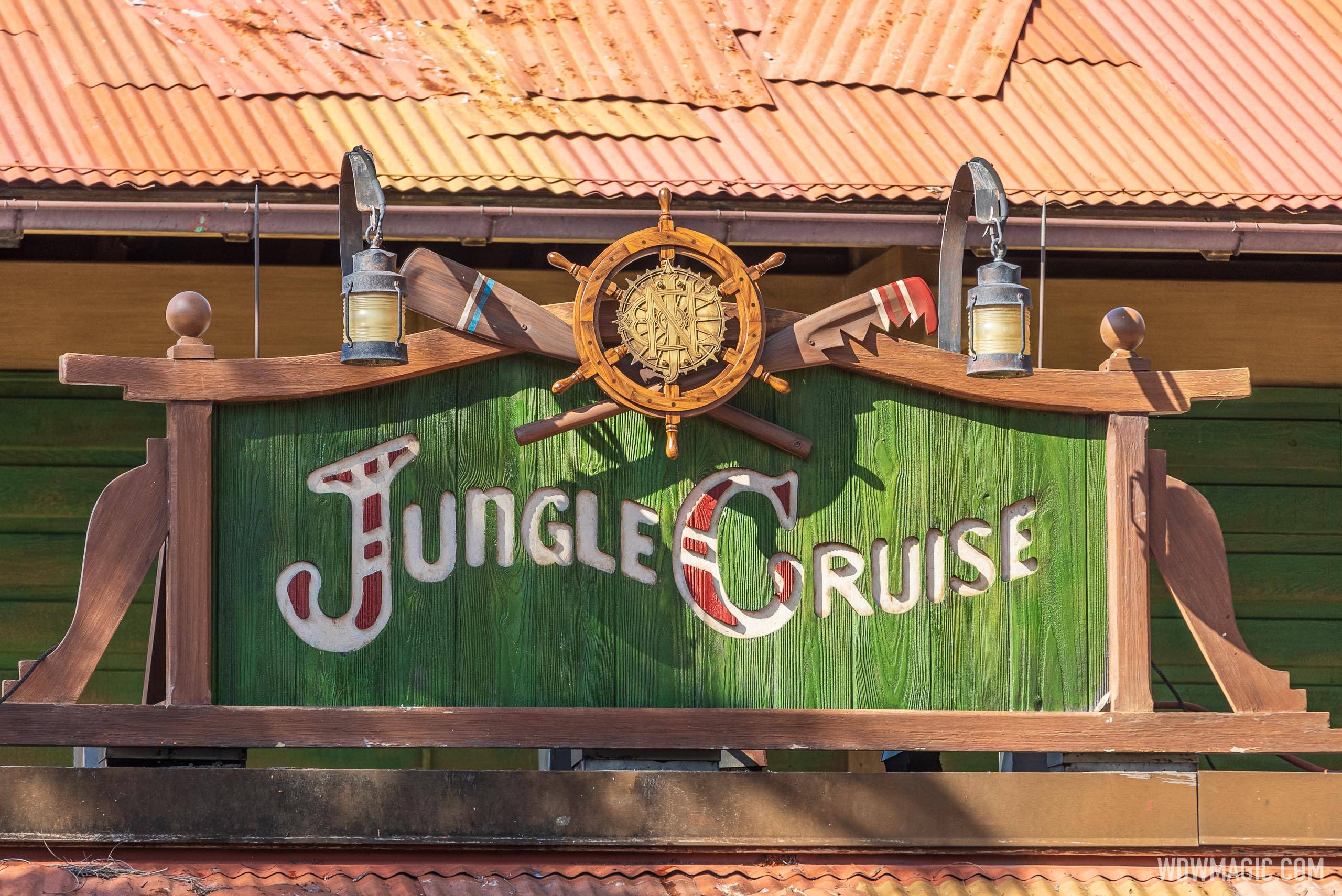 New Jungle Cruise entrance sign