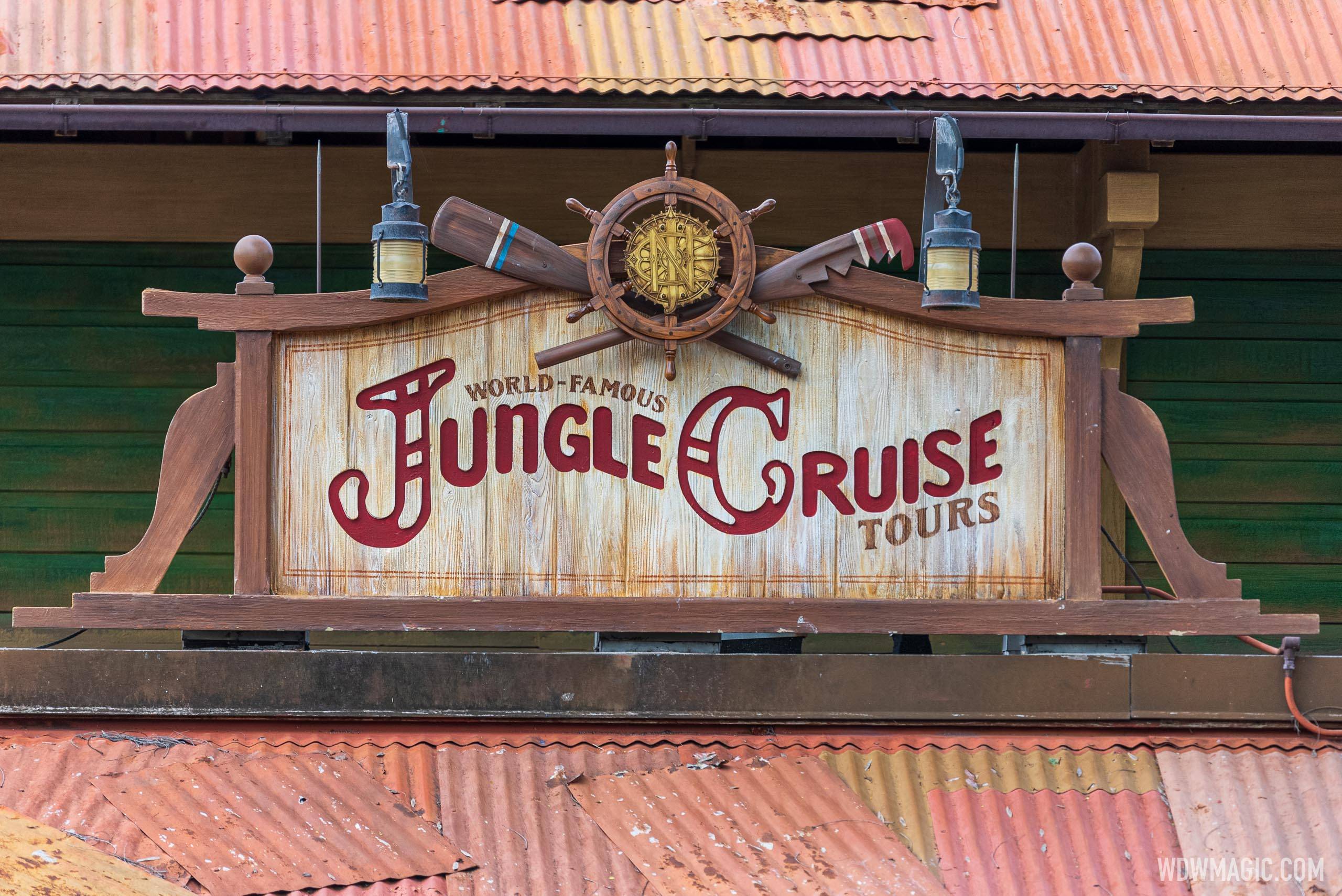 Second new-look Jungle Cruise marquee sign - August 2021