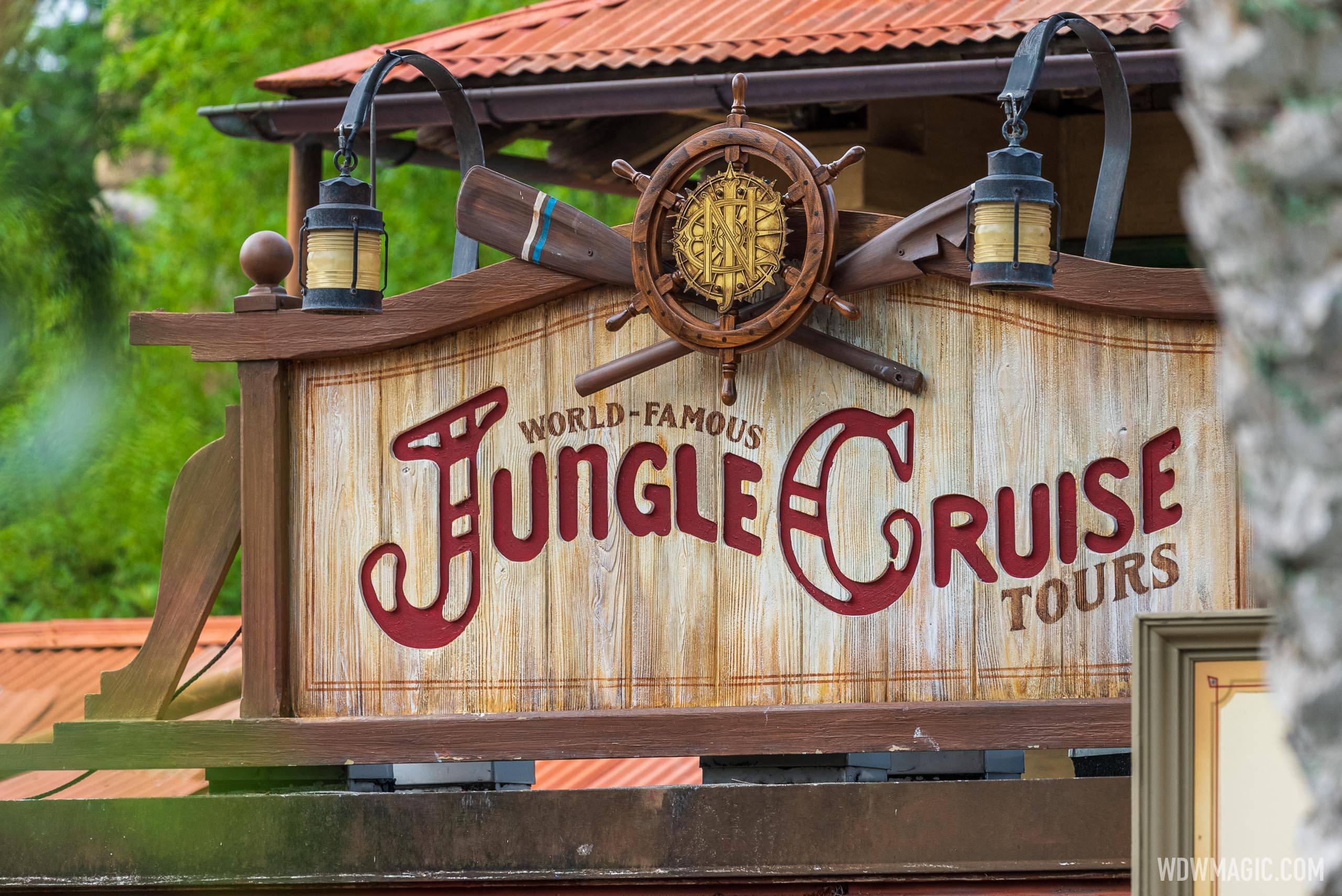 Second new-look Jungle Cruise marquee sign - August 2021