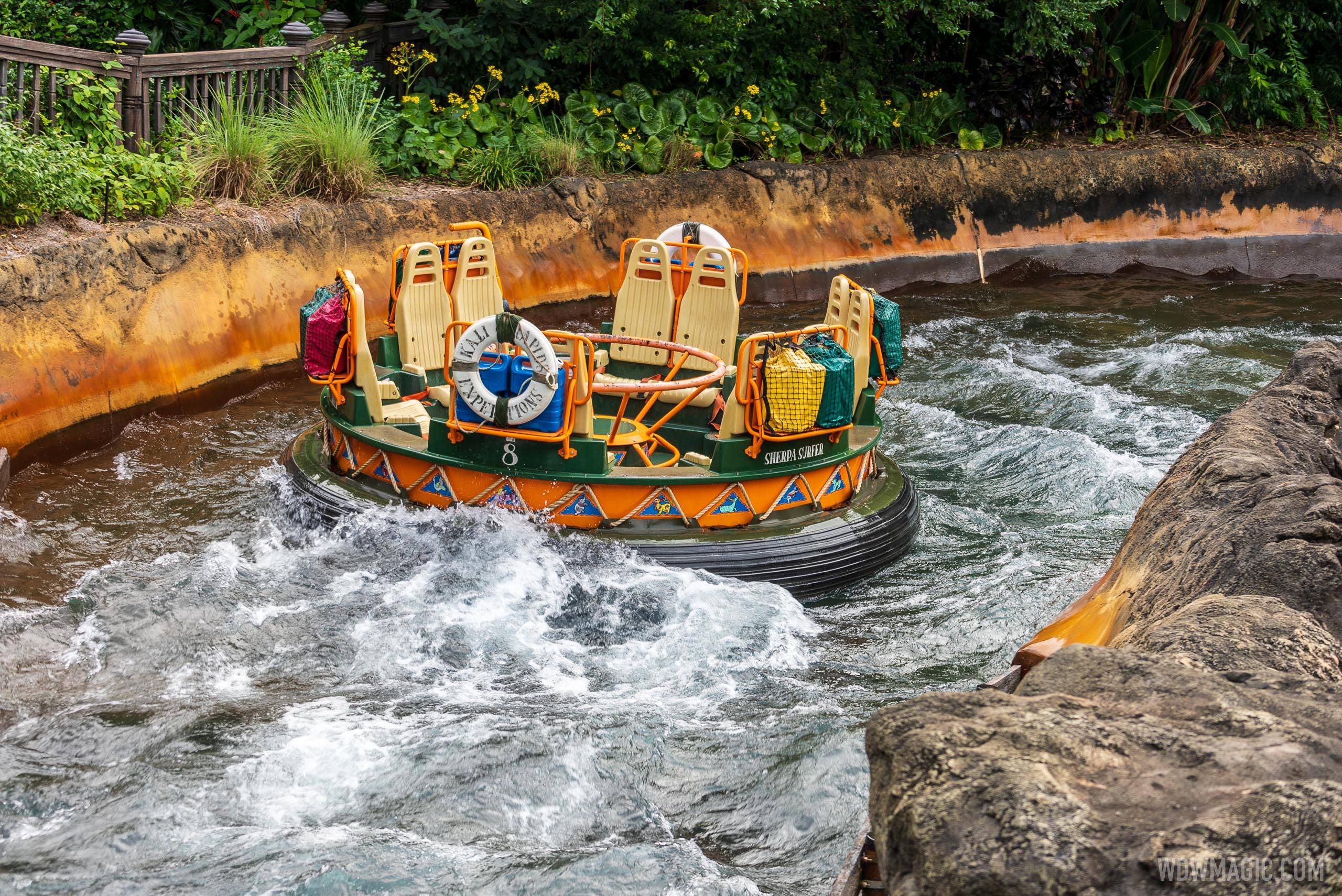 Kali River Rapids to begin delayed openings starting today at Disney's Animal Kingdom