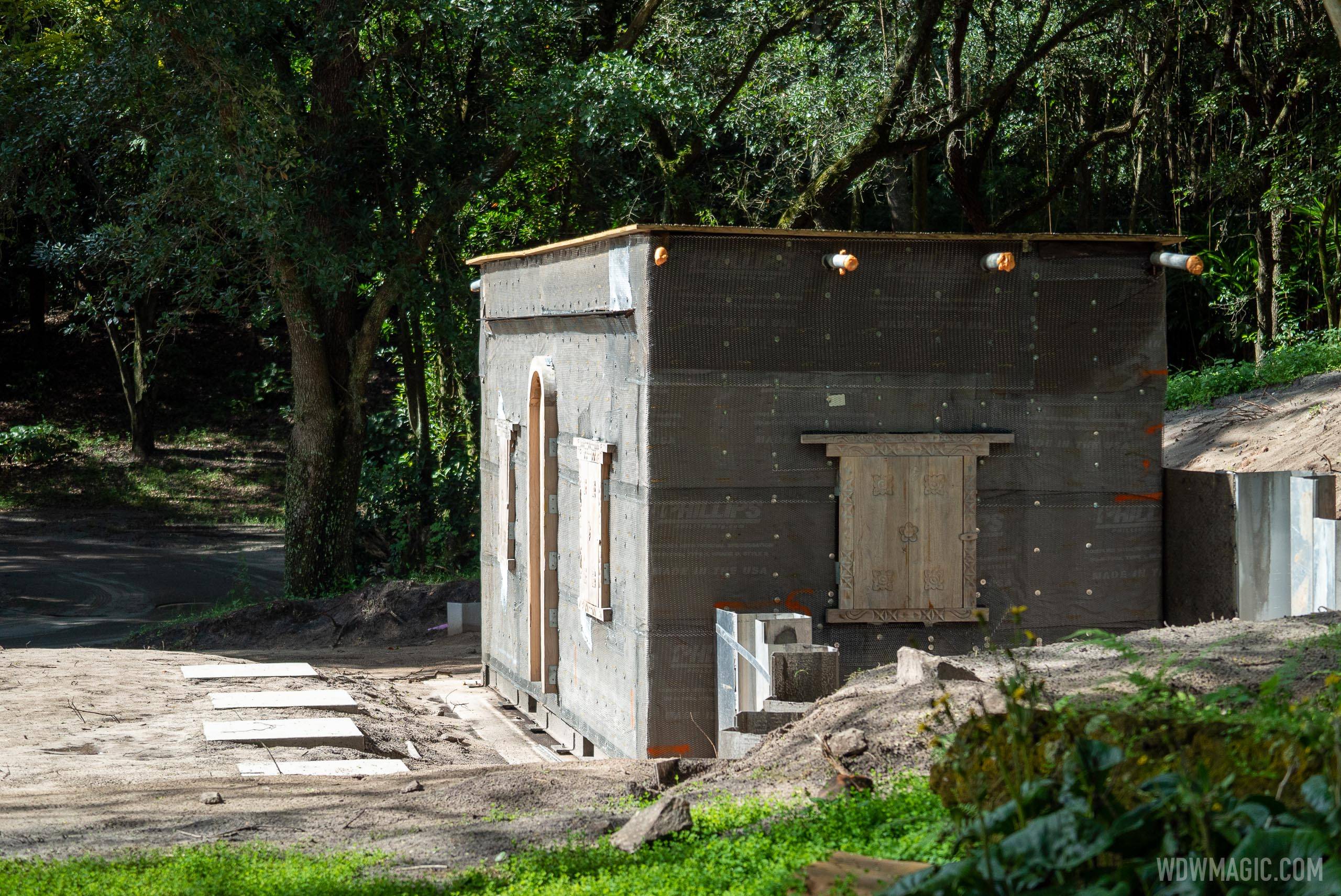 PHOTOS - New building under construction along the ride path at Kilimanjaro Safaris