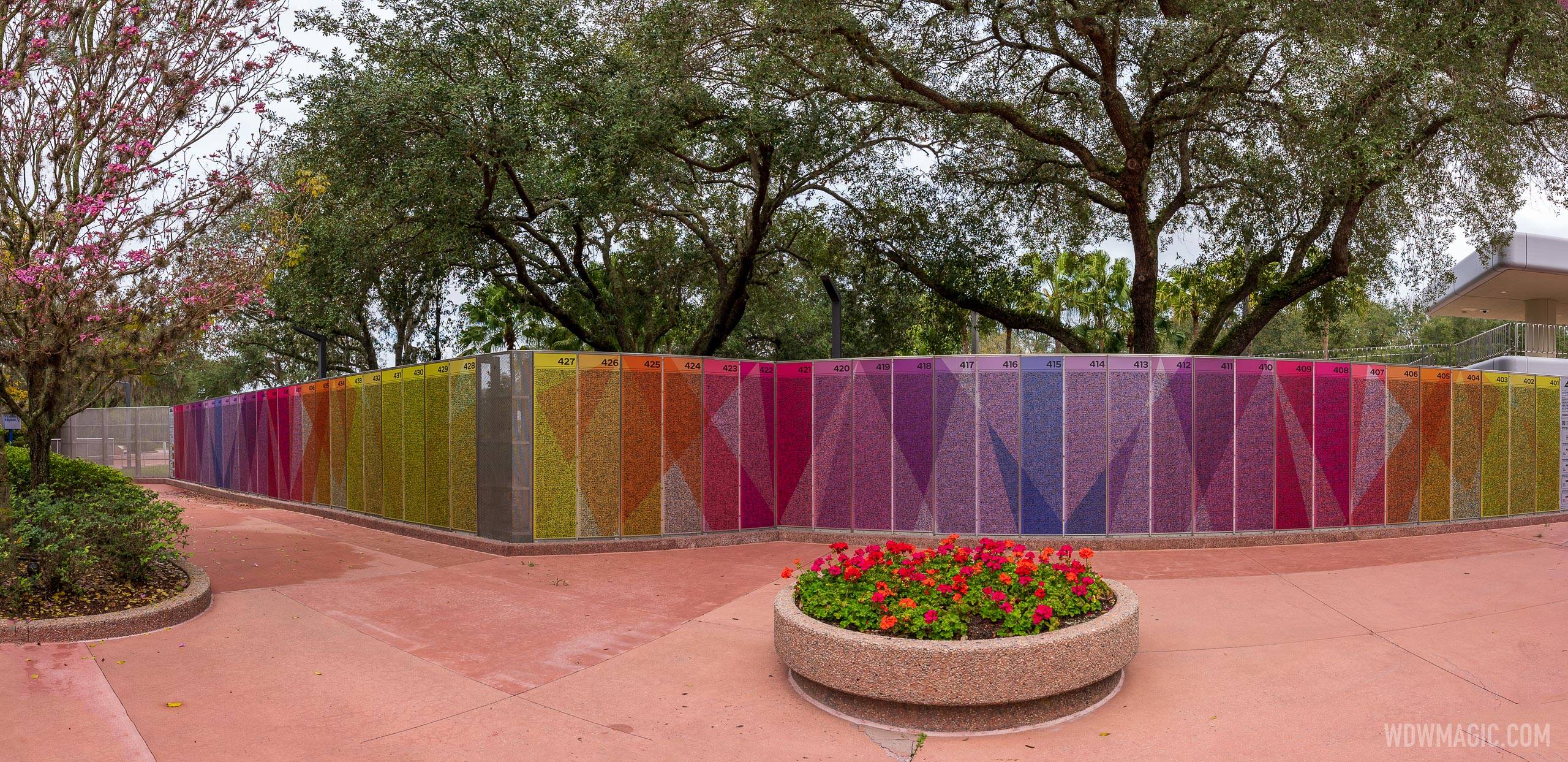 PHOTOS - EPCOT'S Leave a Legacy western side now installed for panels 401 to 452