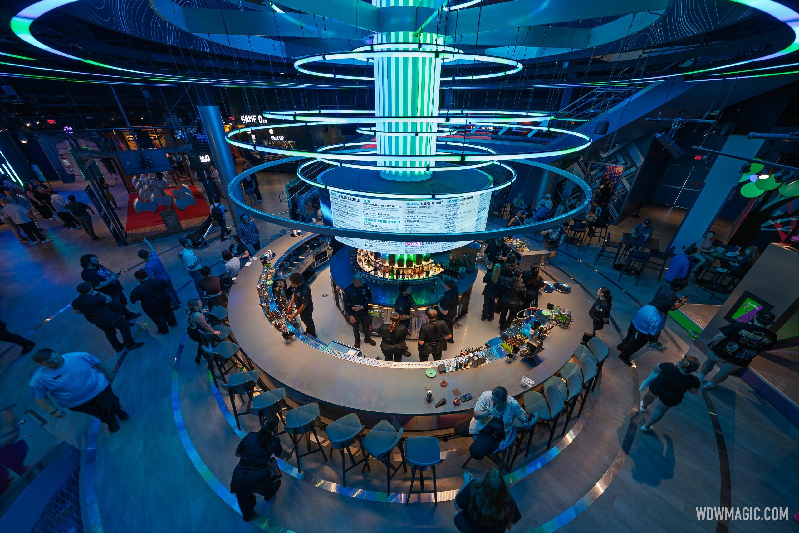 Looking down to the first floor
