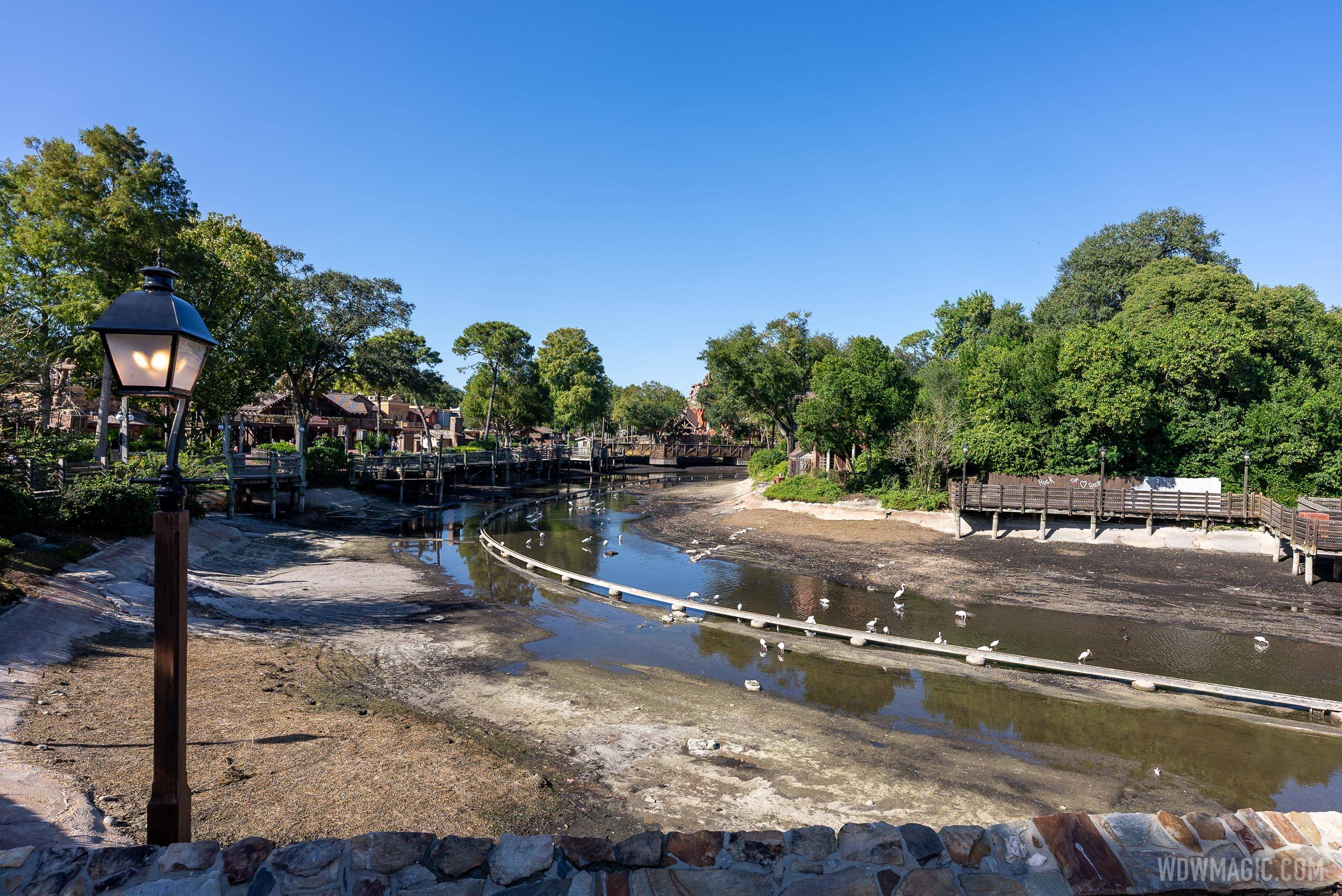Rivers of America drained - November 2 2020
