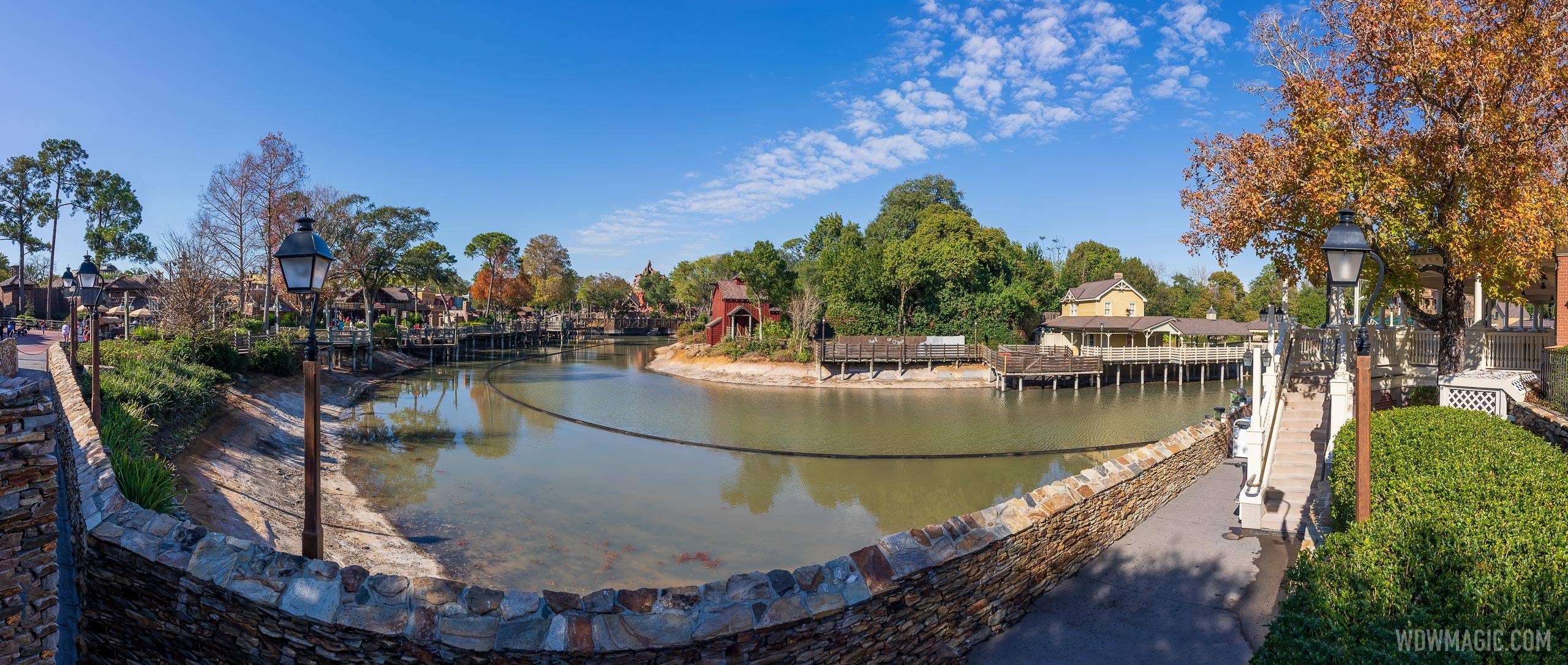 Refilling the Rivers of America has been underway for the last week