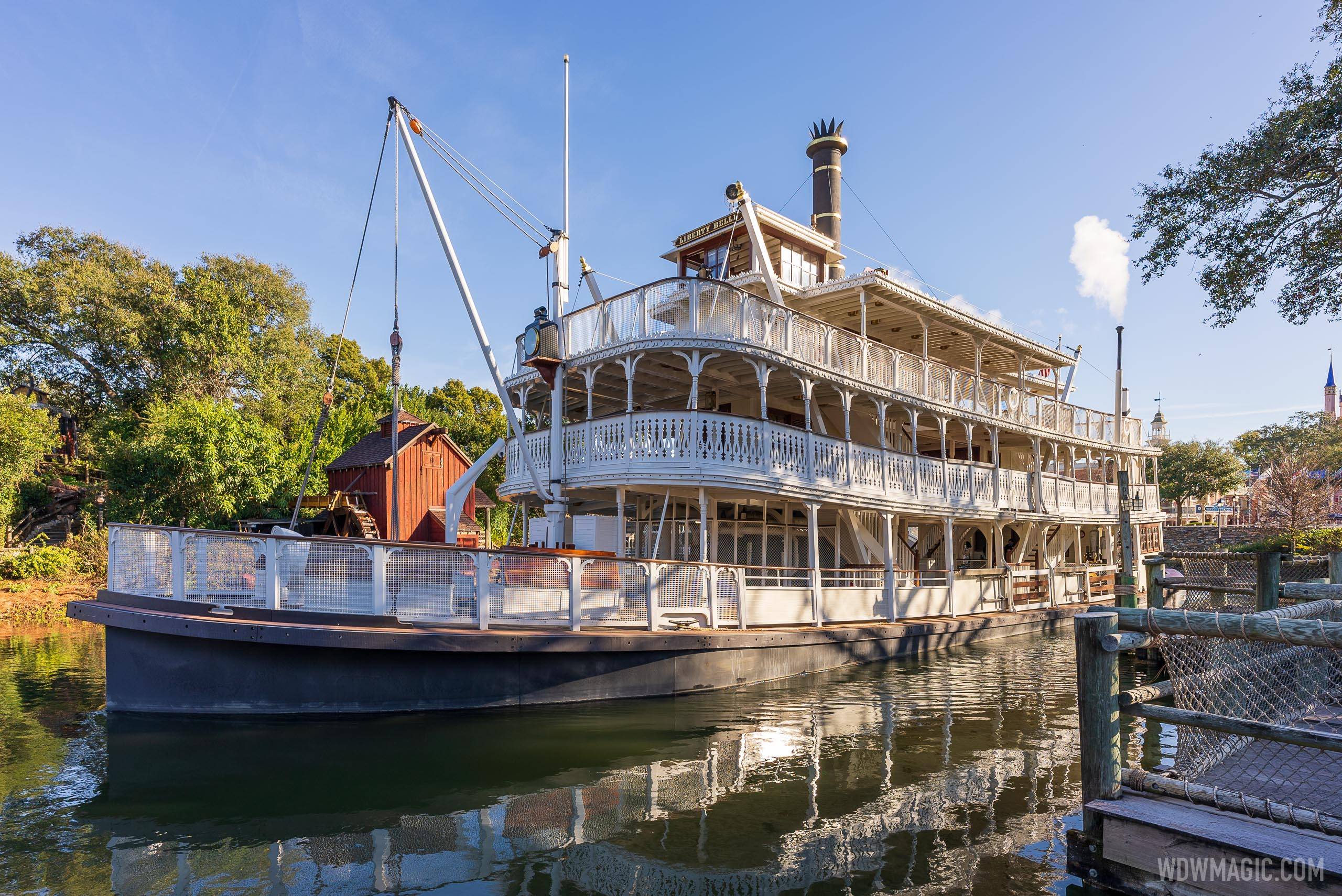  Liberty Square Riverboat closing for refurbishment at Magic Kingdom