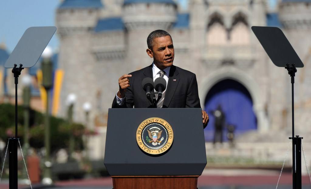 PHOTOS - President Obama visits the Magic Kingdom